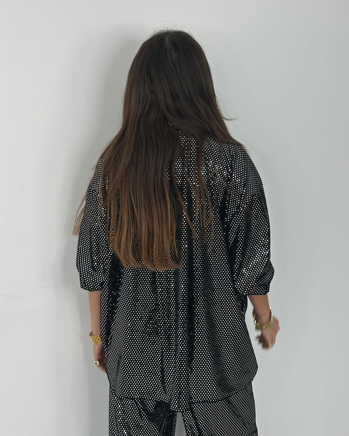 Sista Pullu Gömlek Gümüş(ÖN SİPARİŞ)