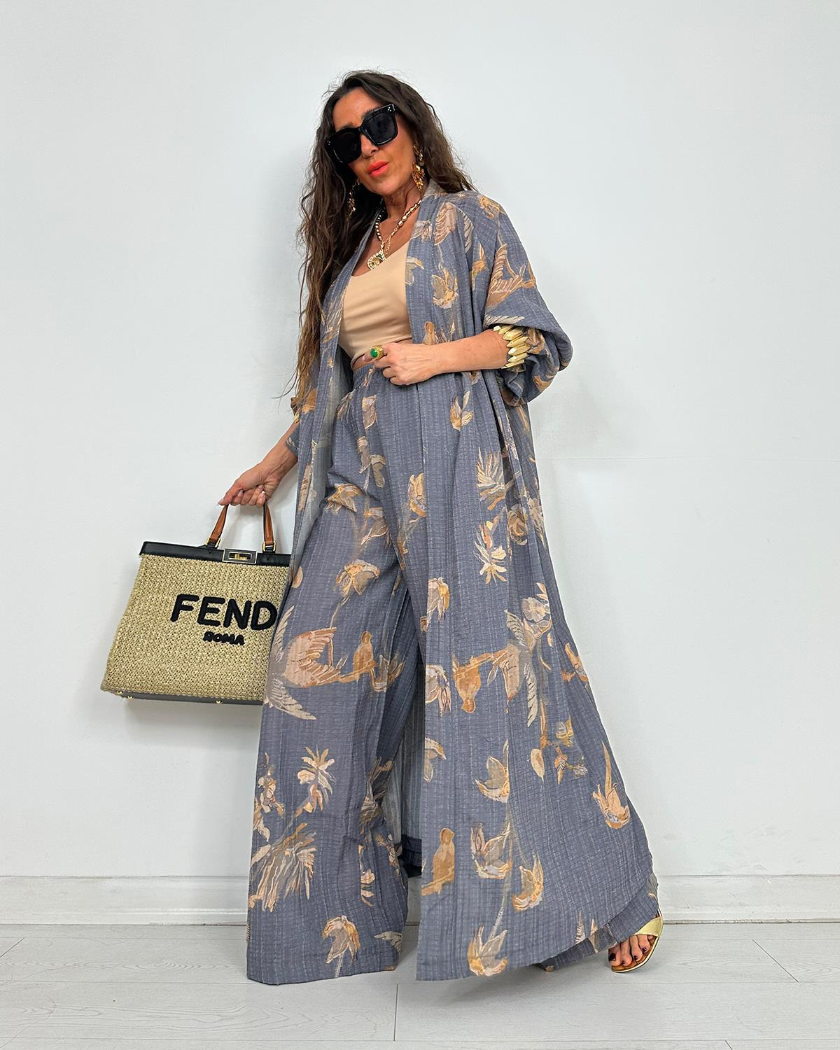 Sofia Kimono Takım Antrasit