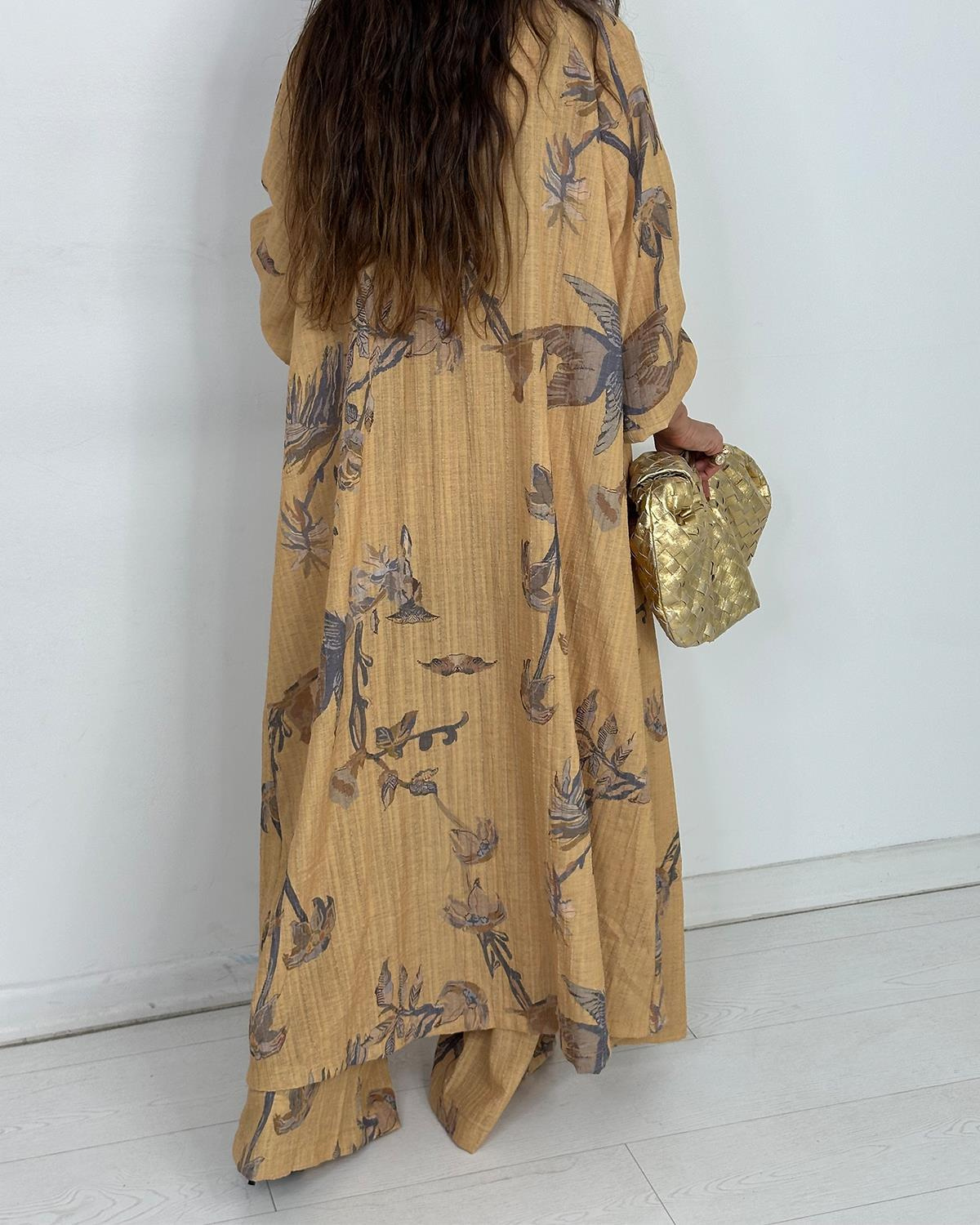 Sofia Kimono Takım Sarı