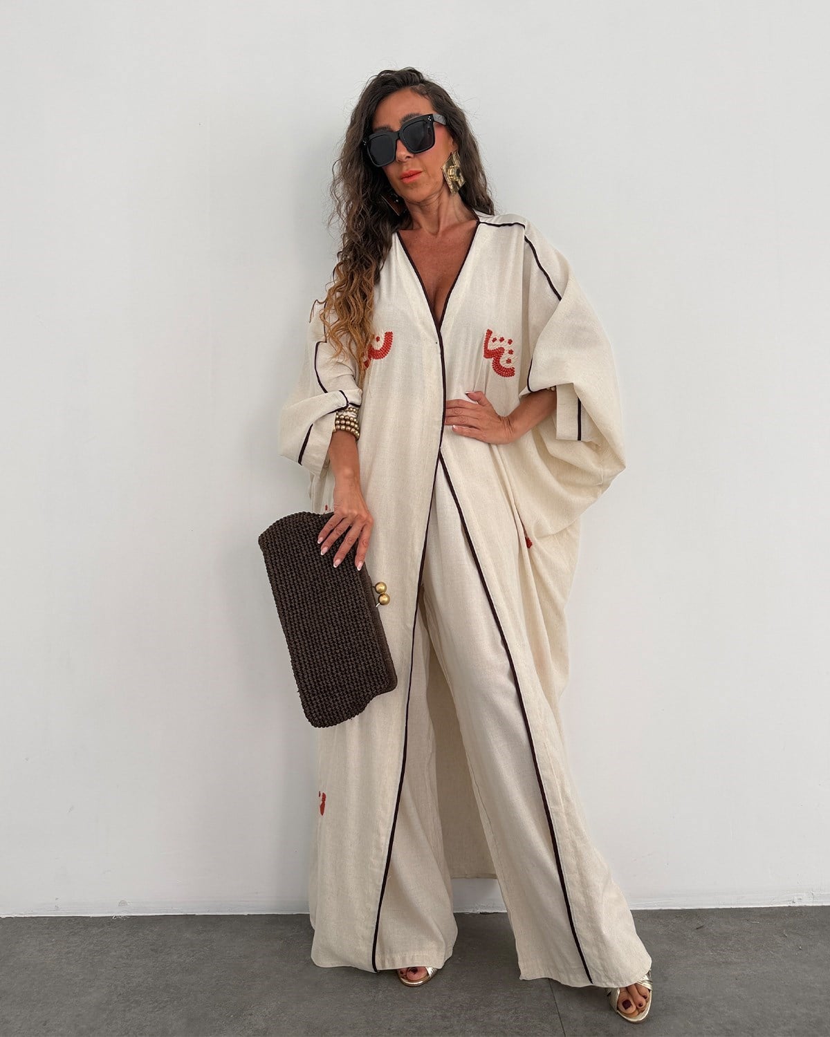 Solea Keten Kimono Takım