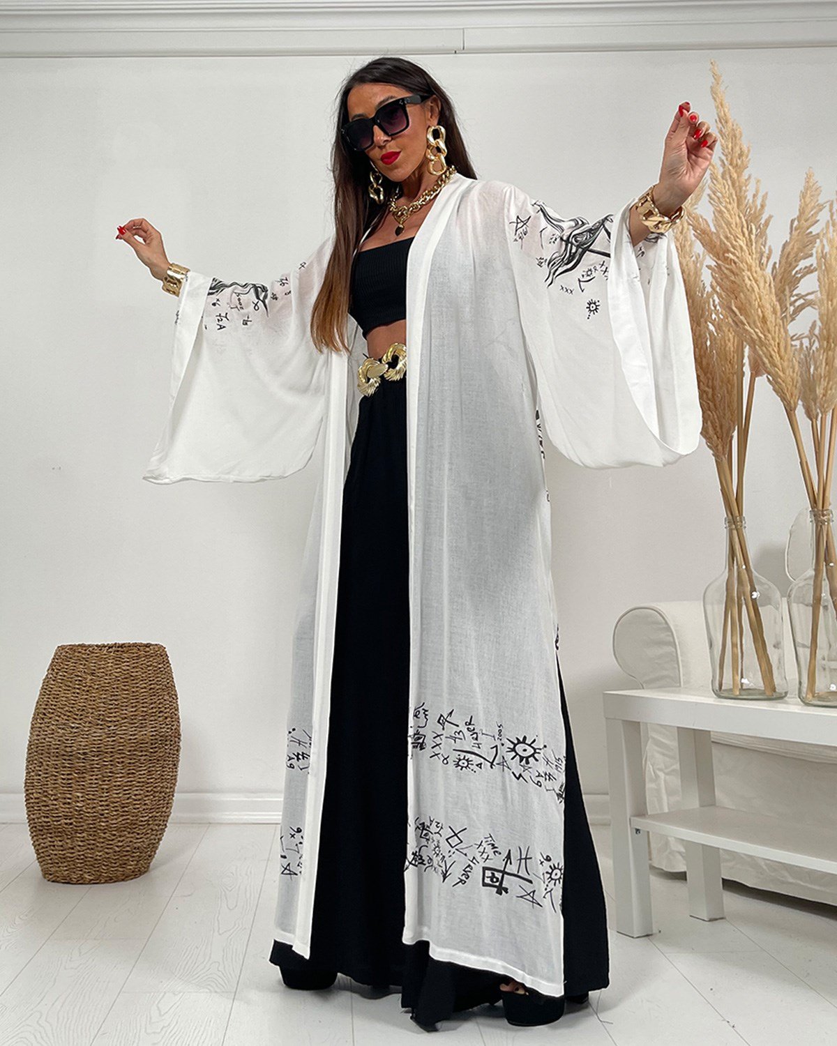 Star Kimono Beyaz