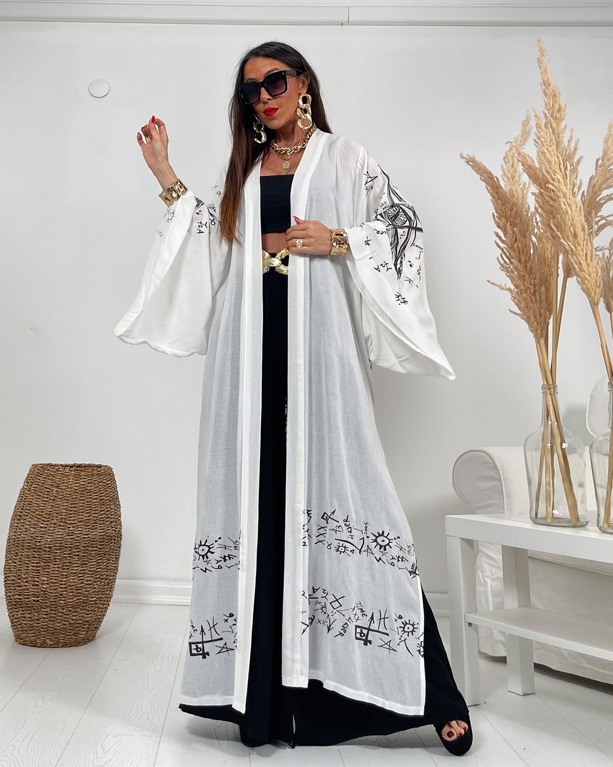 Star Kimono Beyaz