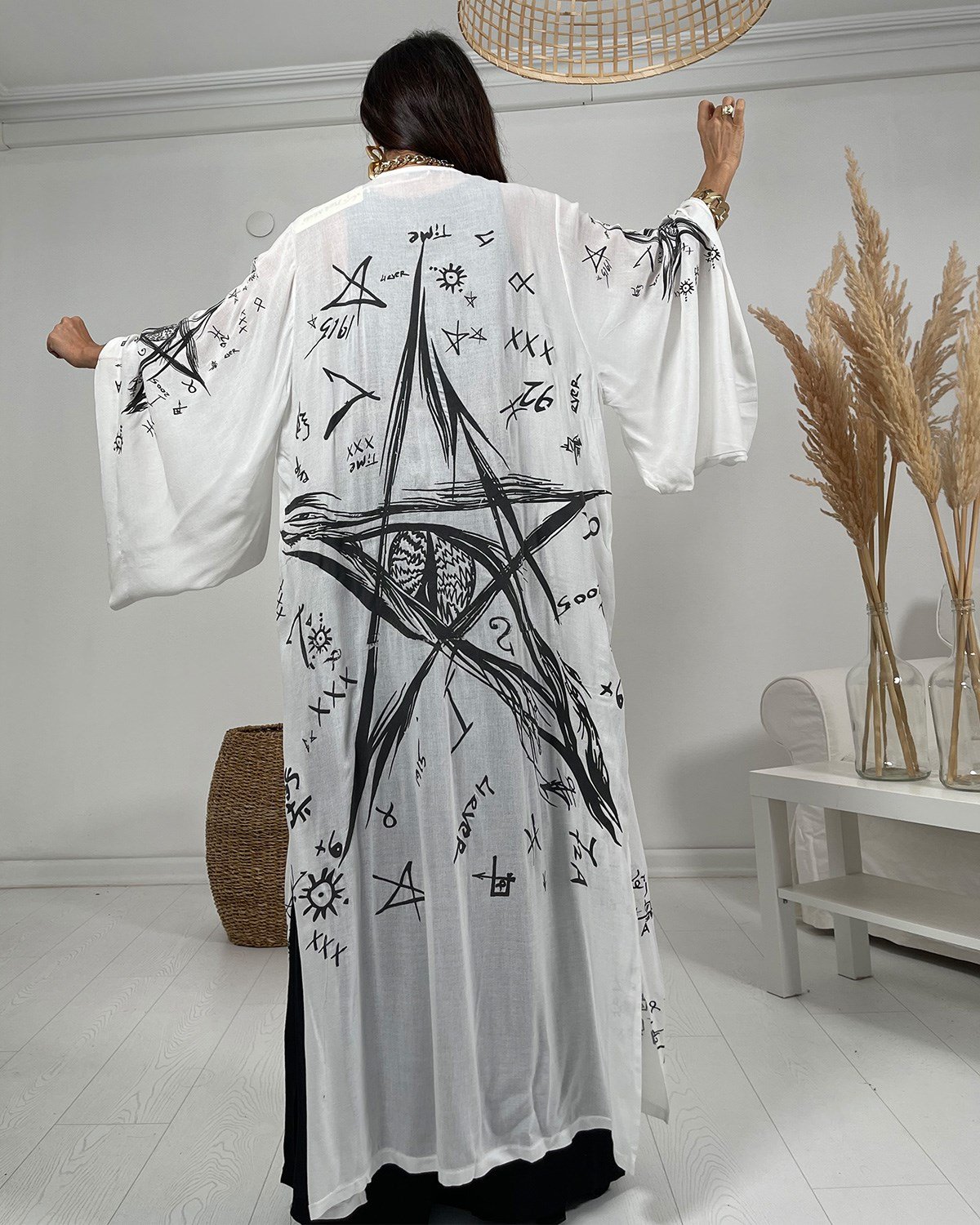 Star Kimono Beyaz