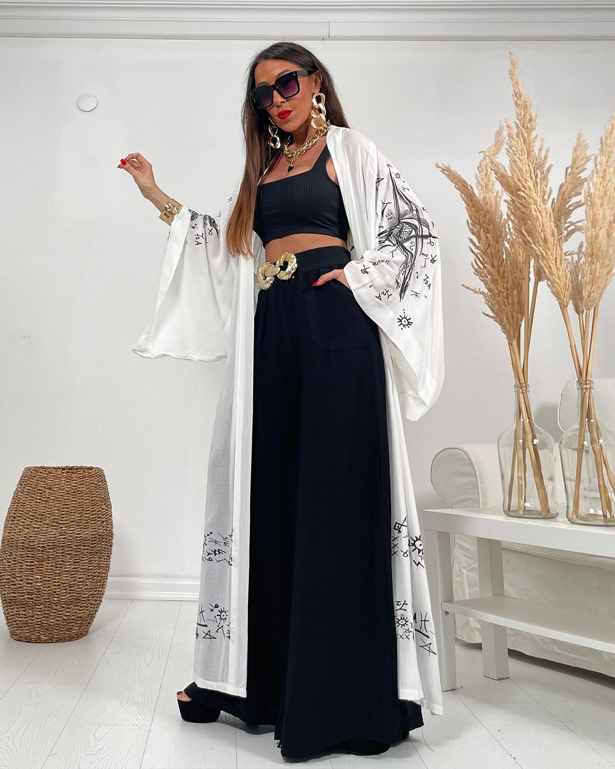 Star Kimono Beyaz