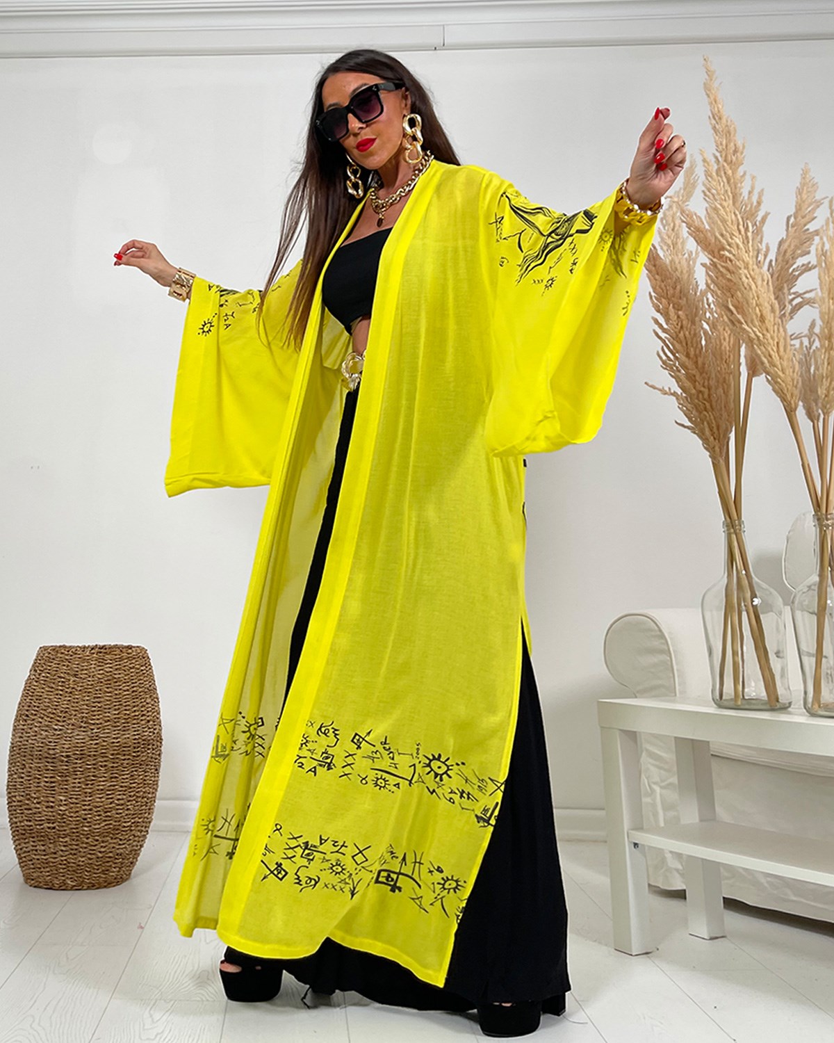 Star Kimono Sarı