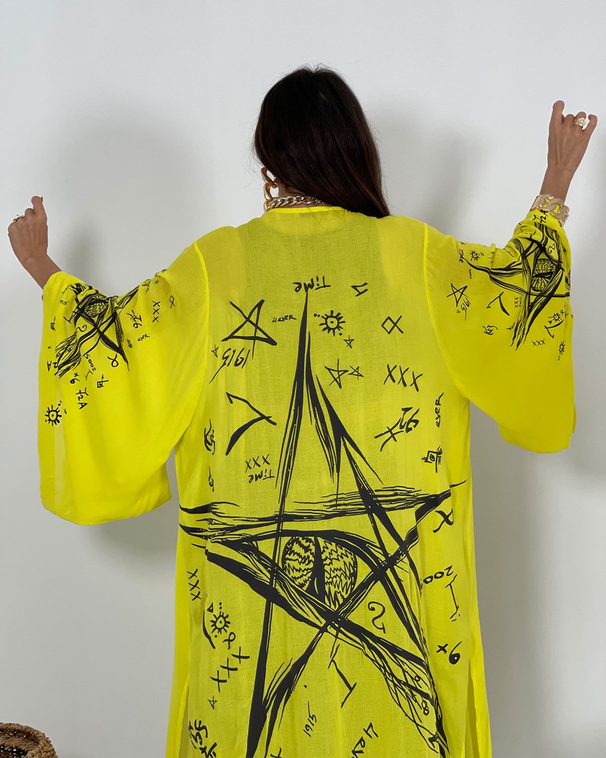 Star Kimono Sarı