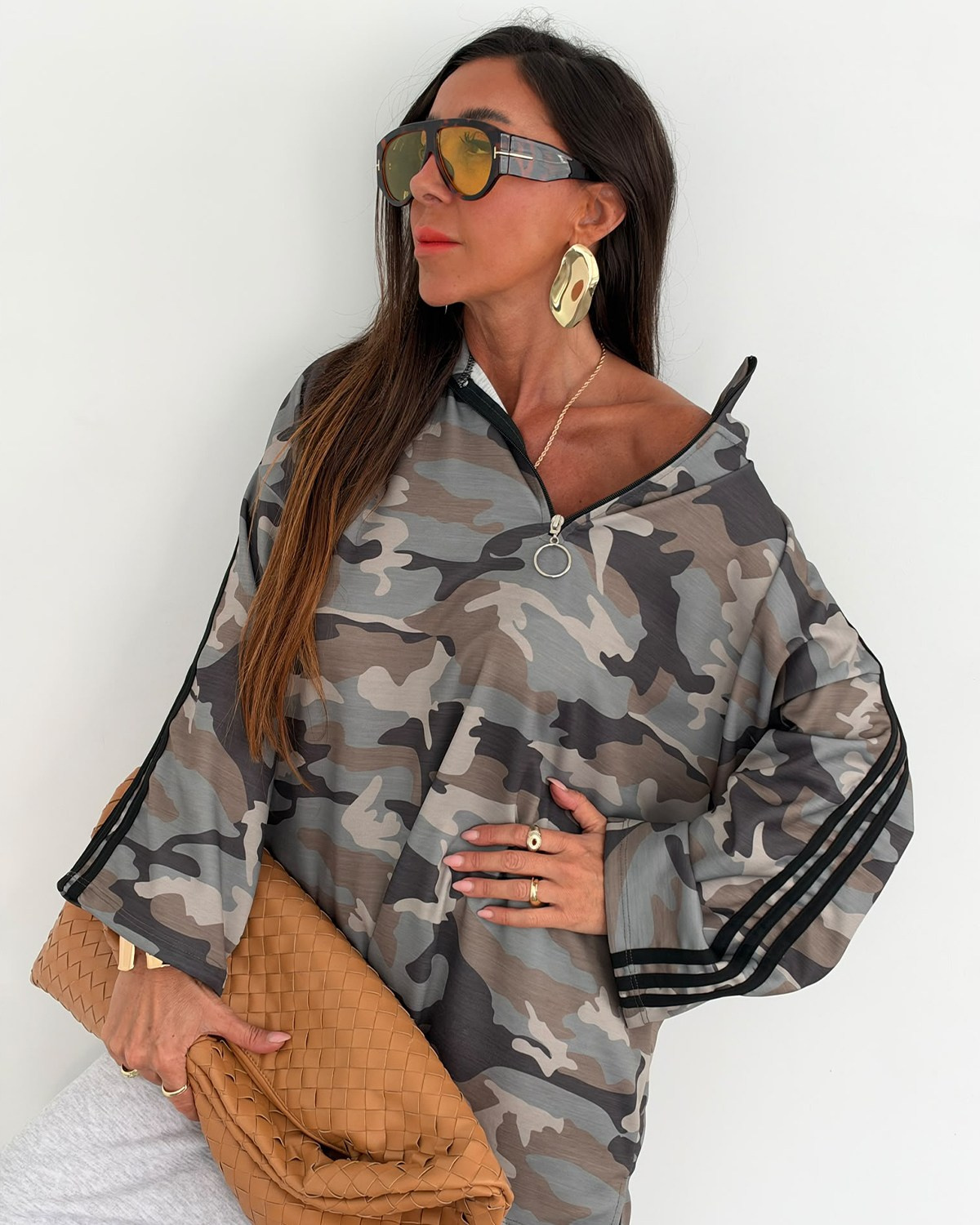Stella Sweatshirt Kamuflaj Desen