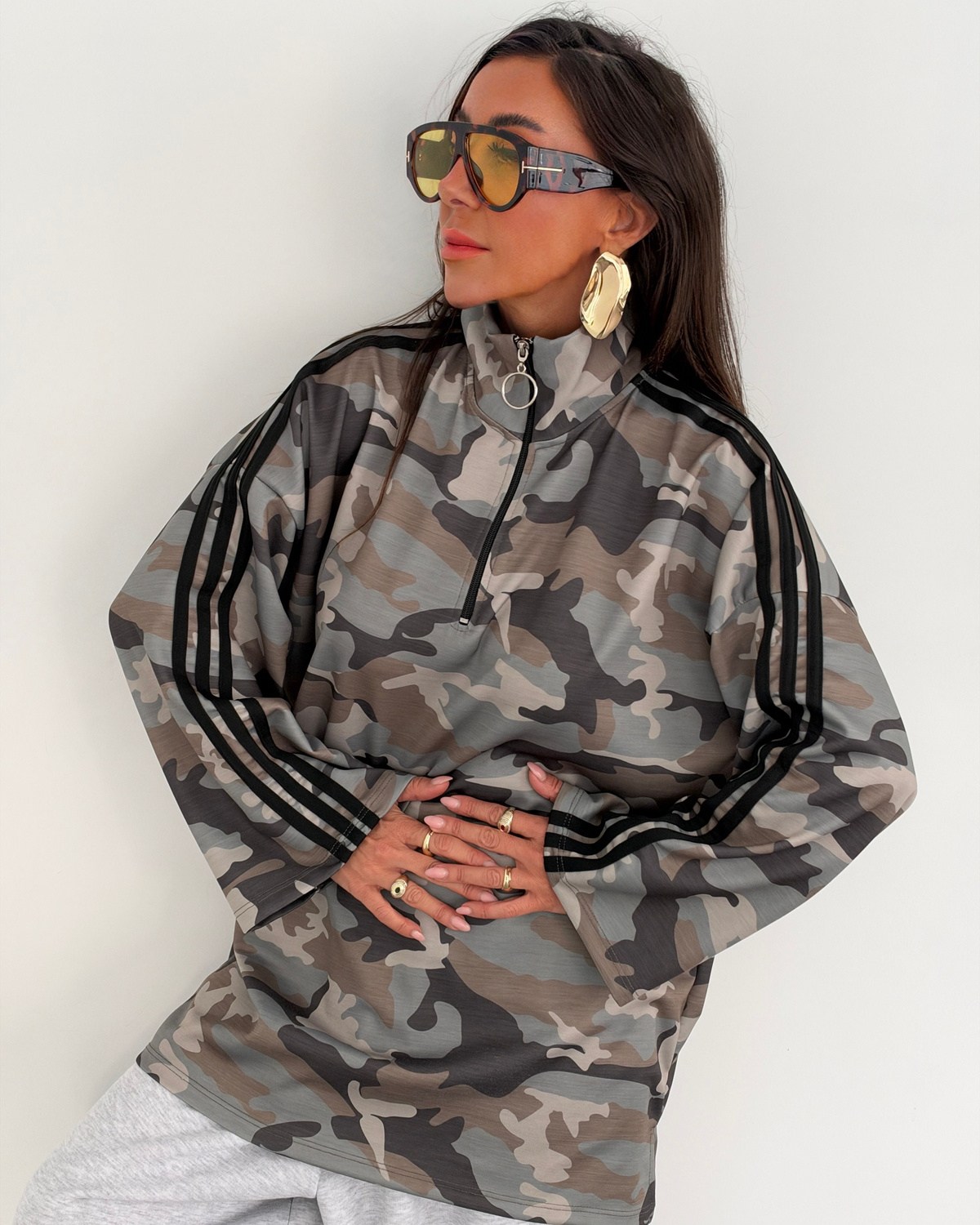 Stella Sweatshirt Kamuflaj Desen