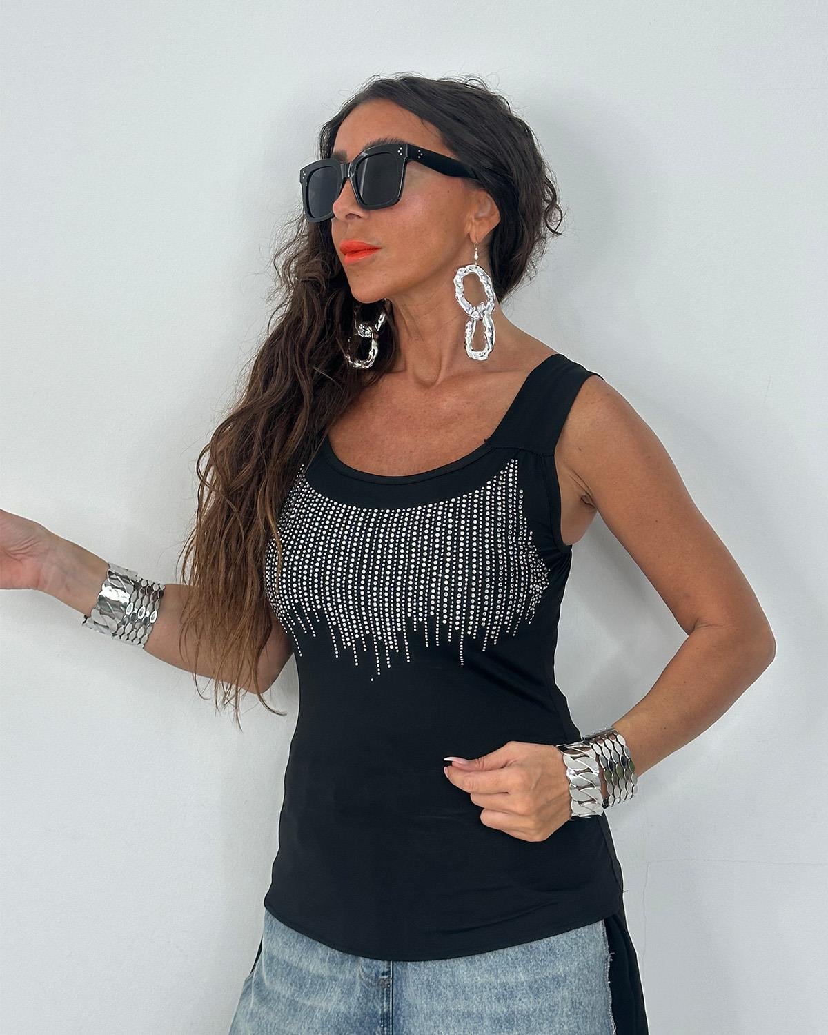 Taşlı Bluz