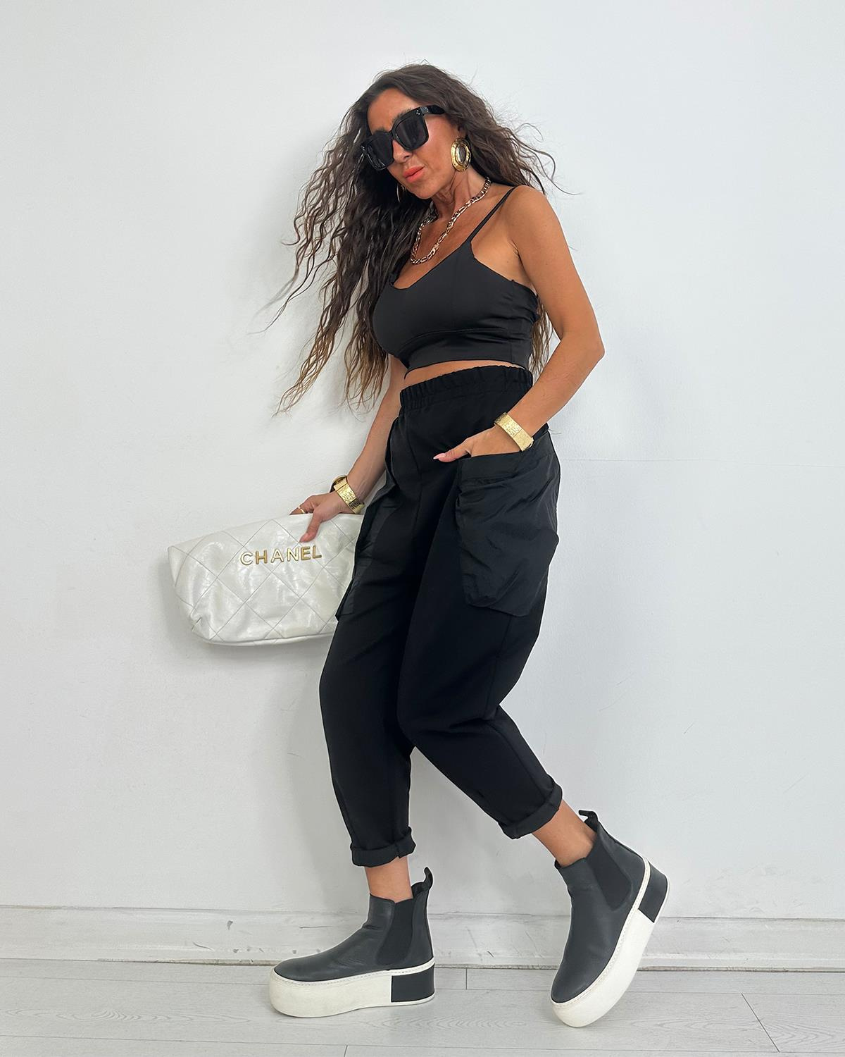 Ttwist Pantalon Siyah