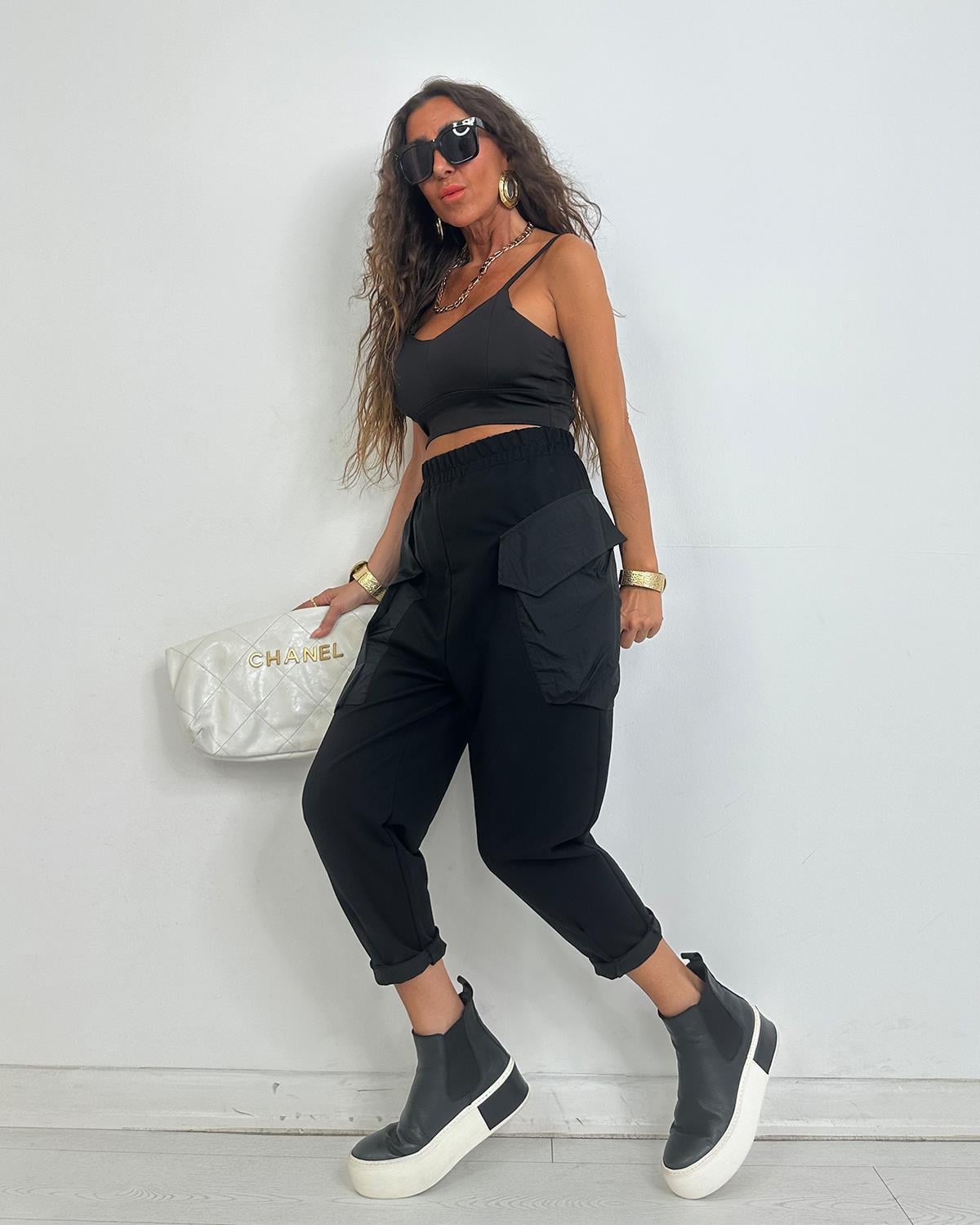 Ttwist Pantalon Siyah
