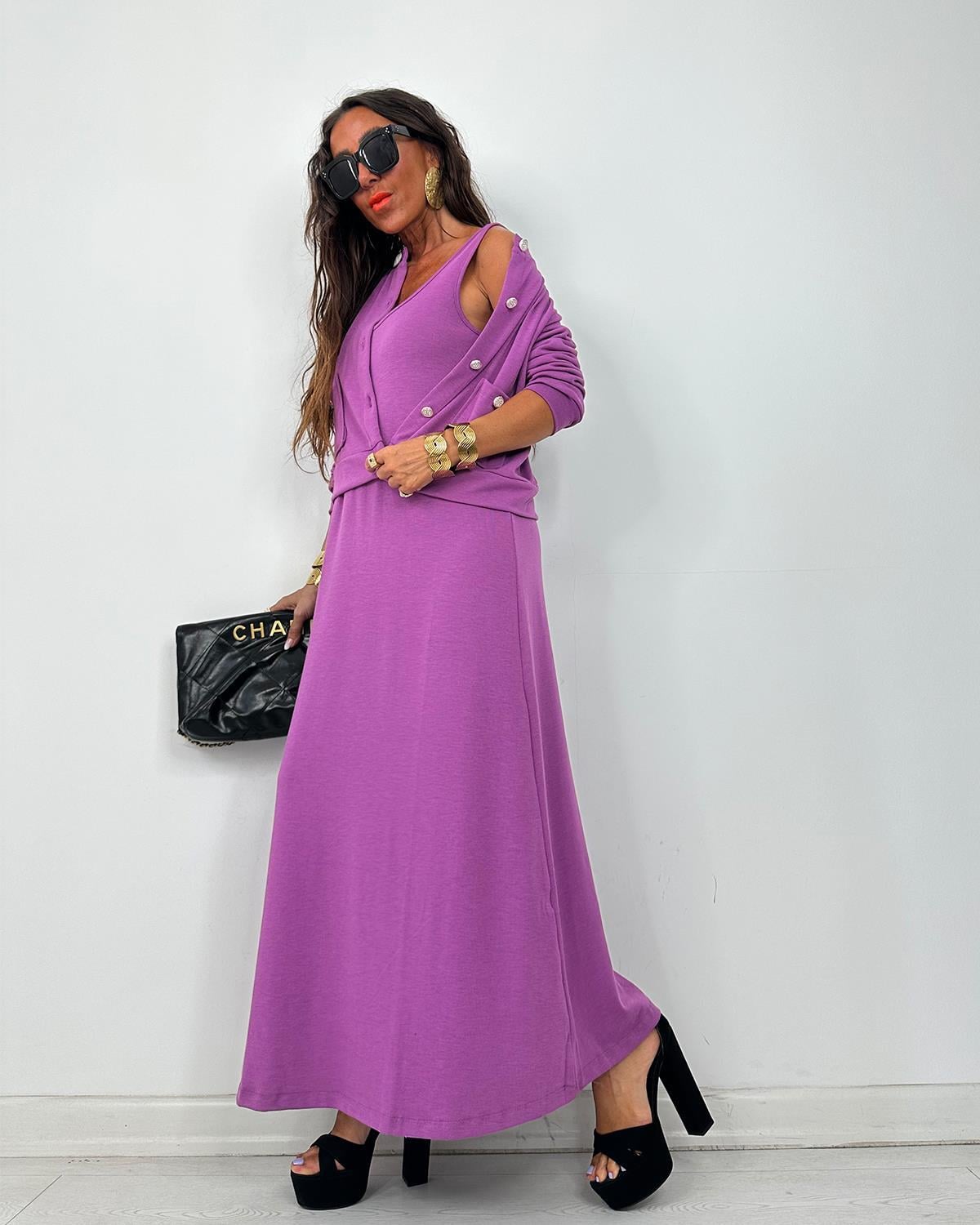 Twinset Elbise Mor