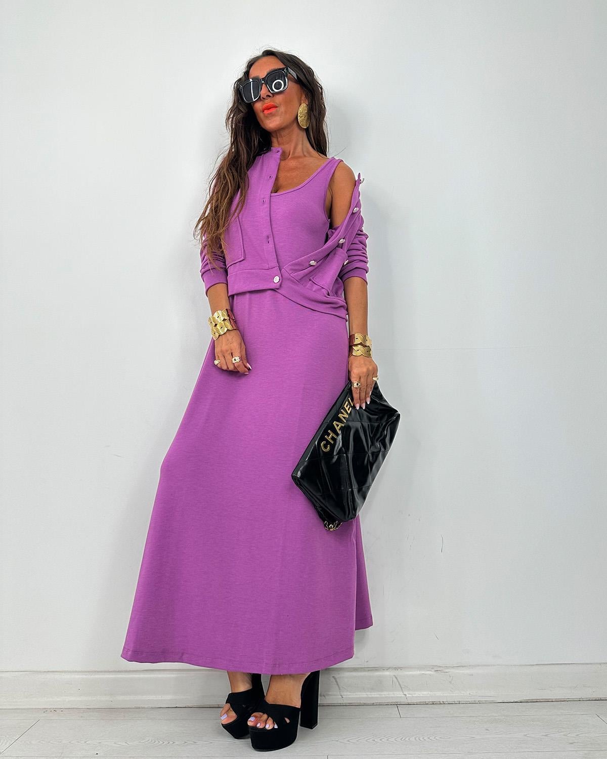Twinset Elbise Mor