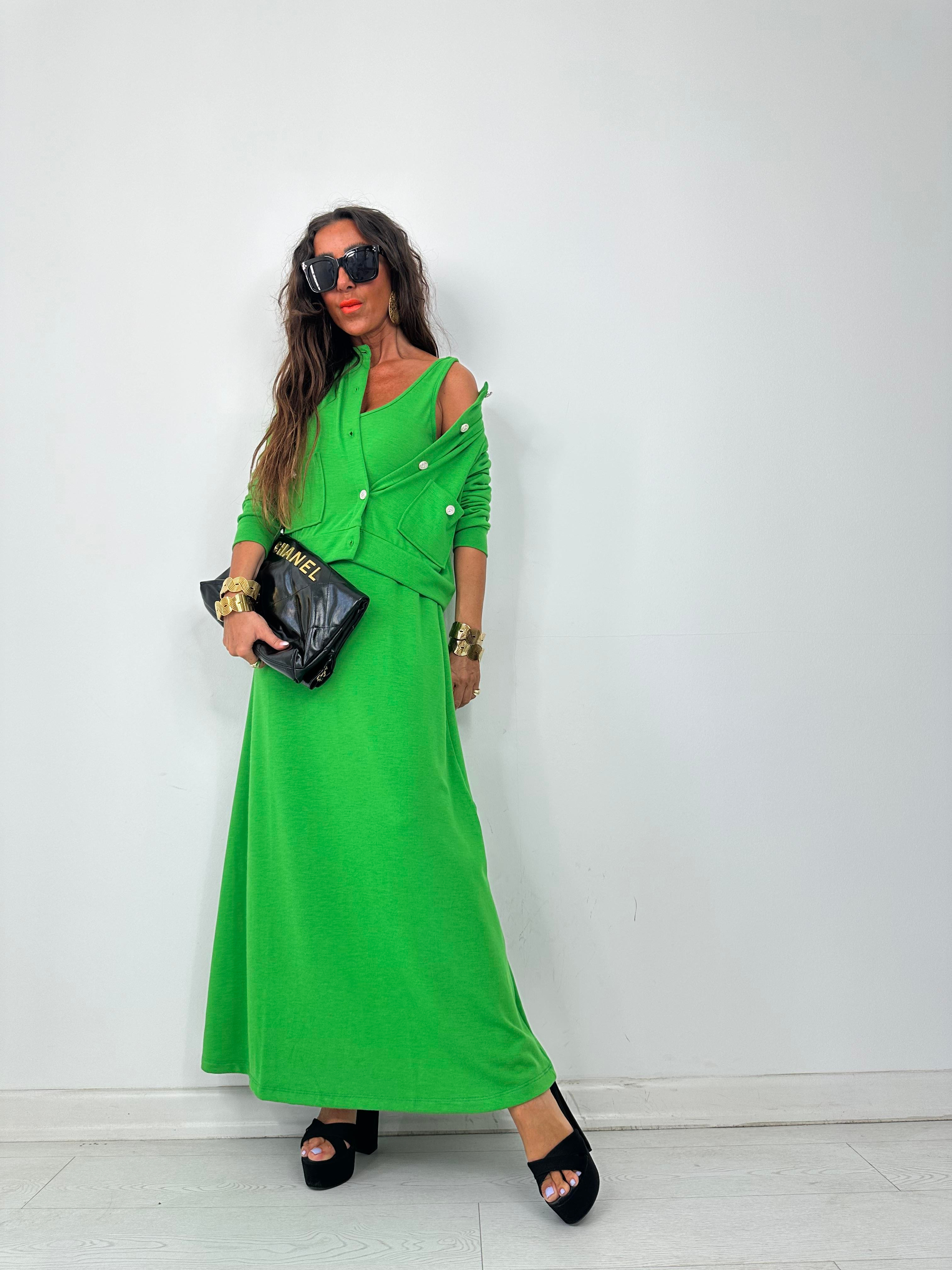 Twinset Elbise Yeşil
