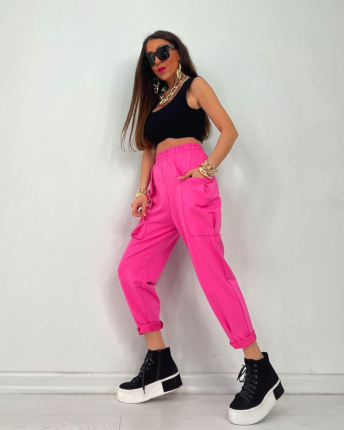 Twist Pantolon Fuşya