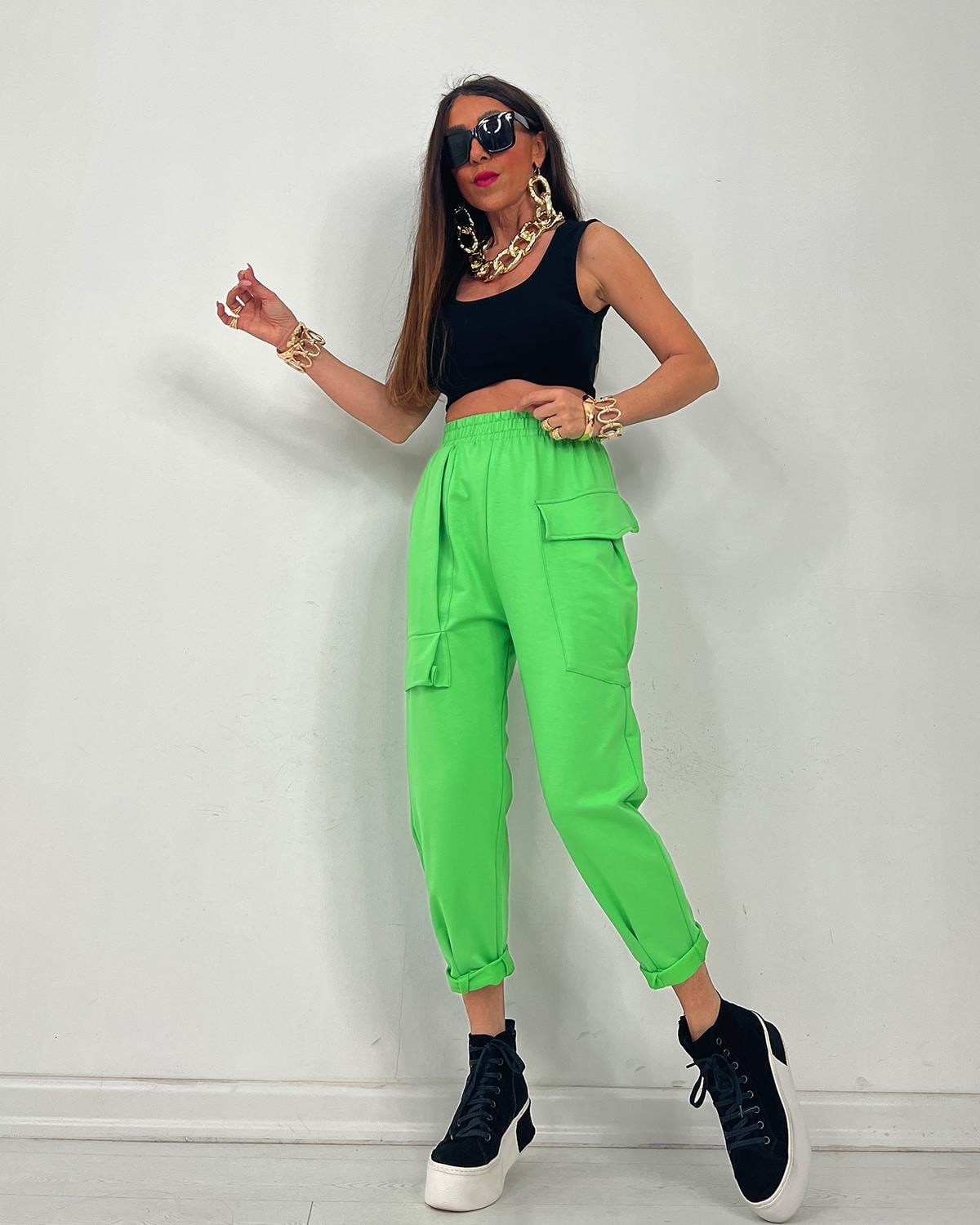 Twist Pantolon Yeşil