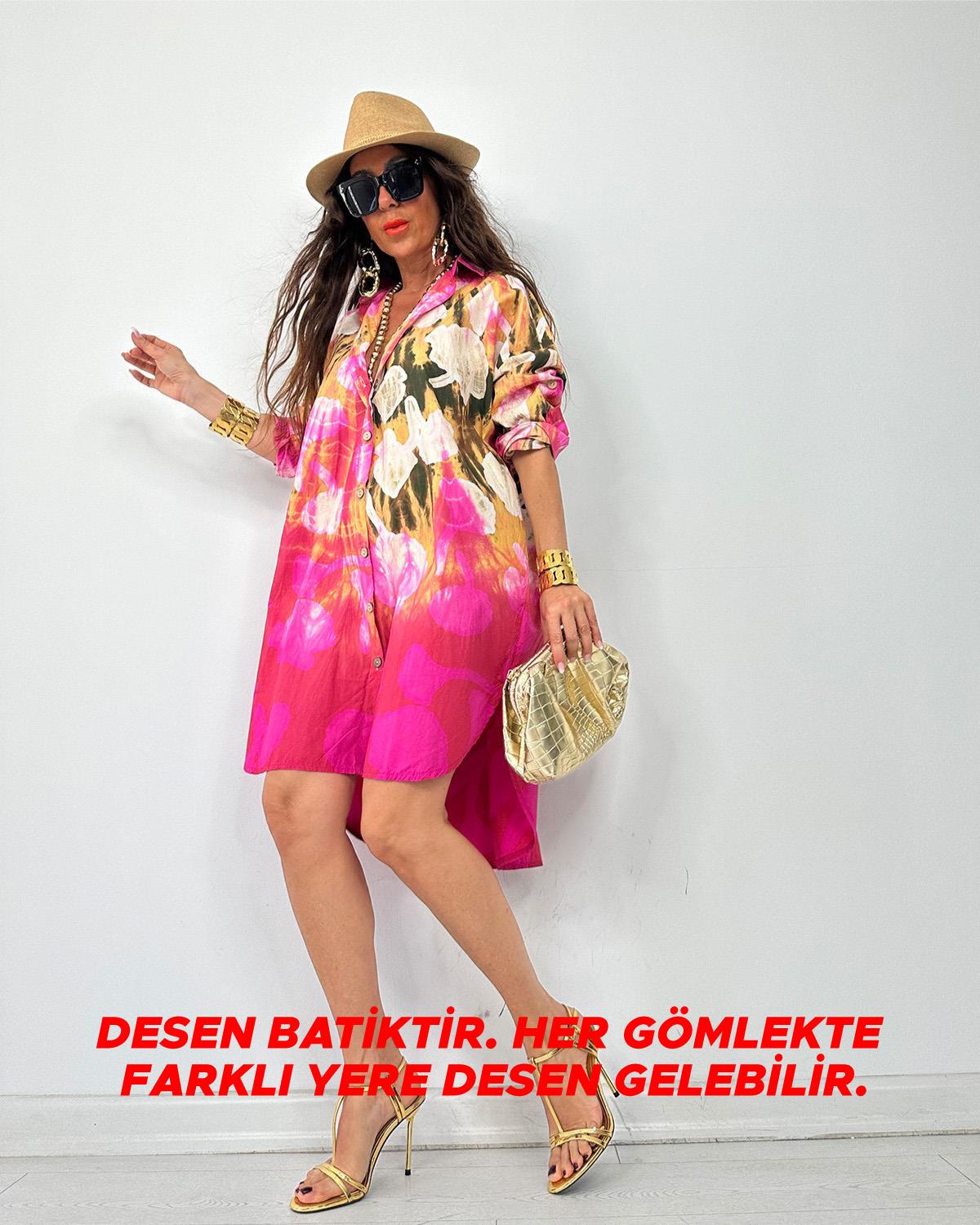 Twist Tunik Fuşya