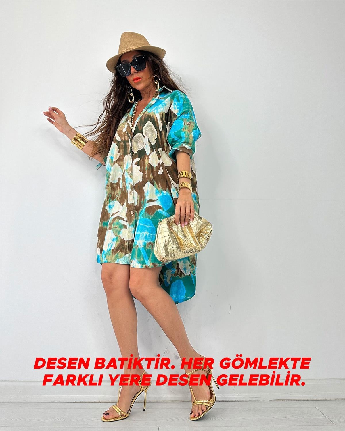 Twist Tunik Turkuaz