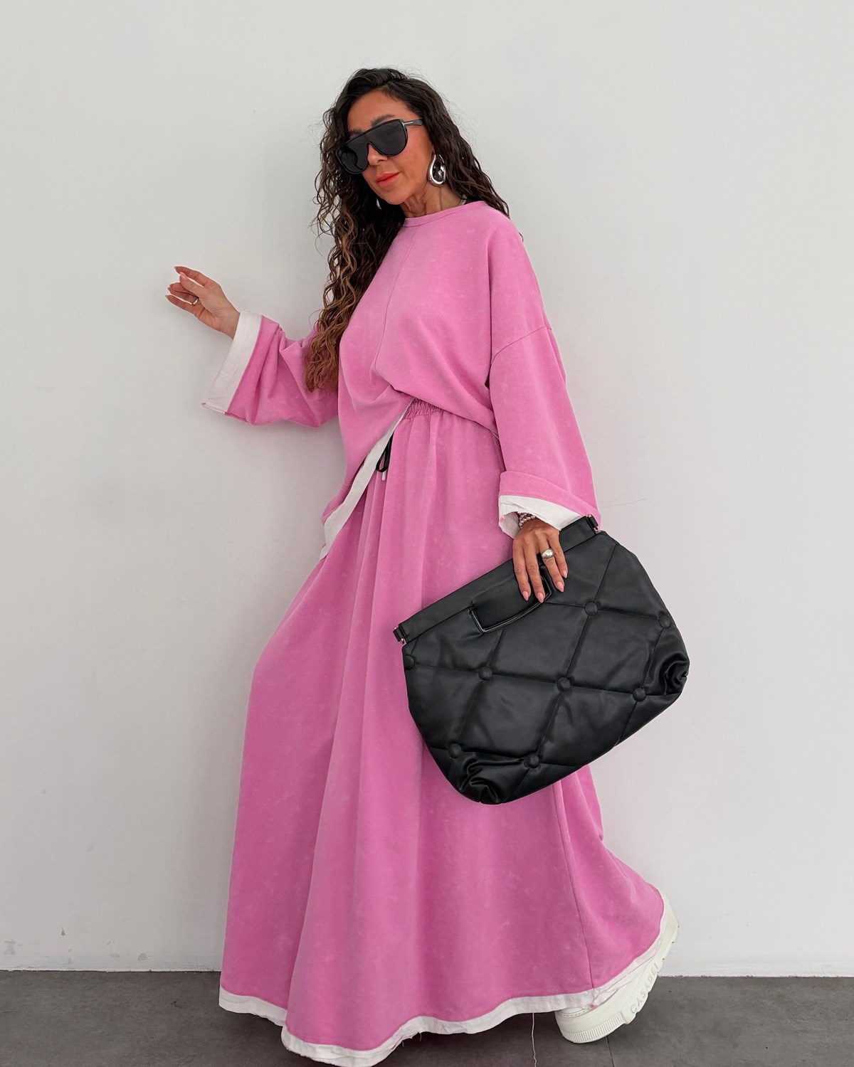 Zaura Etekli Takım Pembe