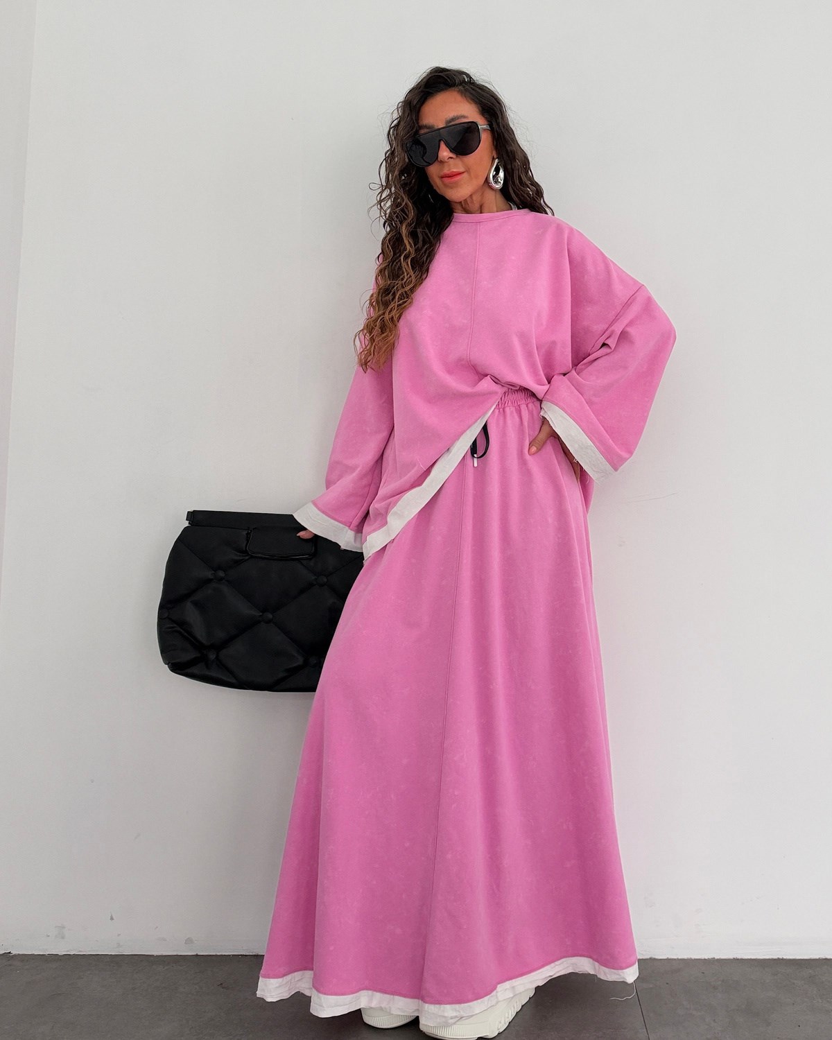 Zaura Etekli Takım Pembe