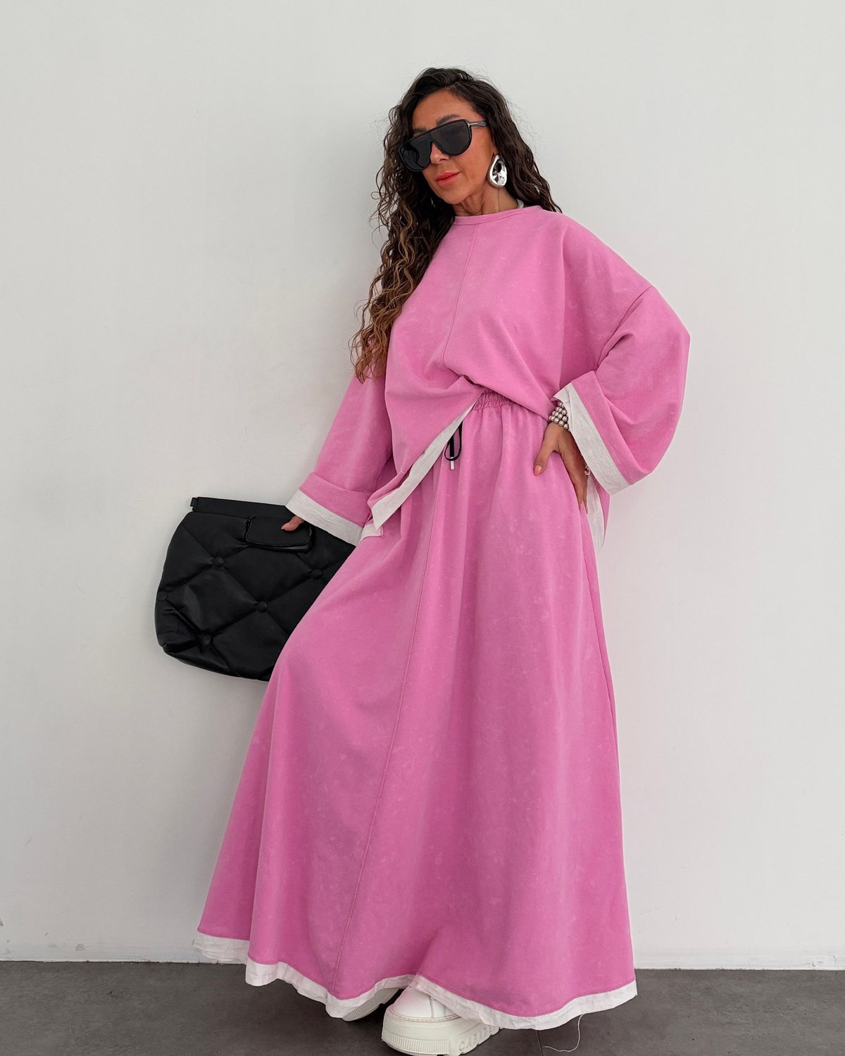 Zaura Etekli Takım Pembe
