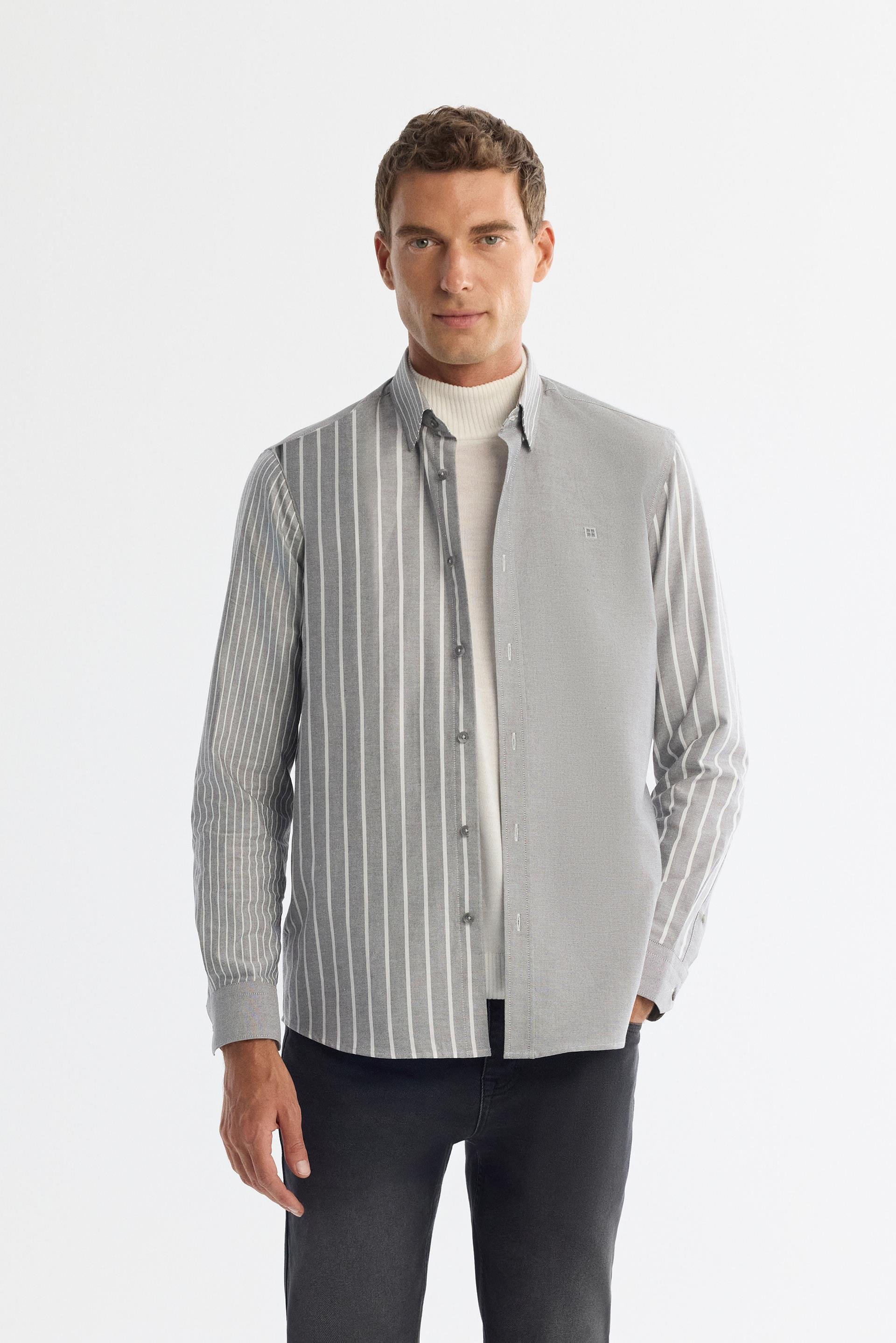 Anthracite Striped Shirt