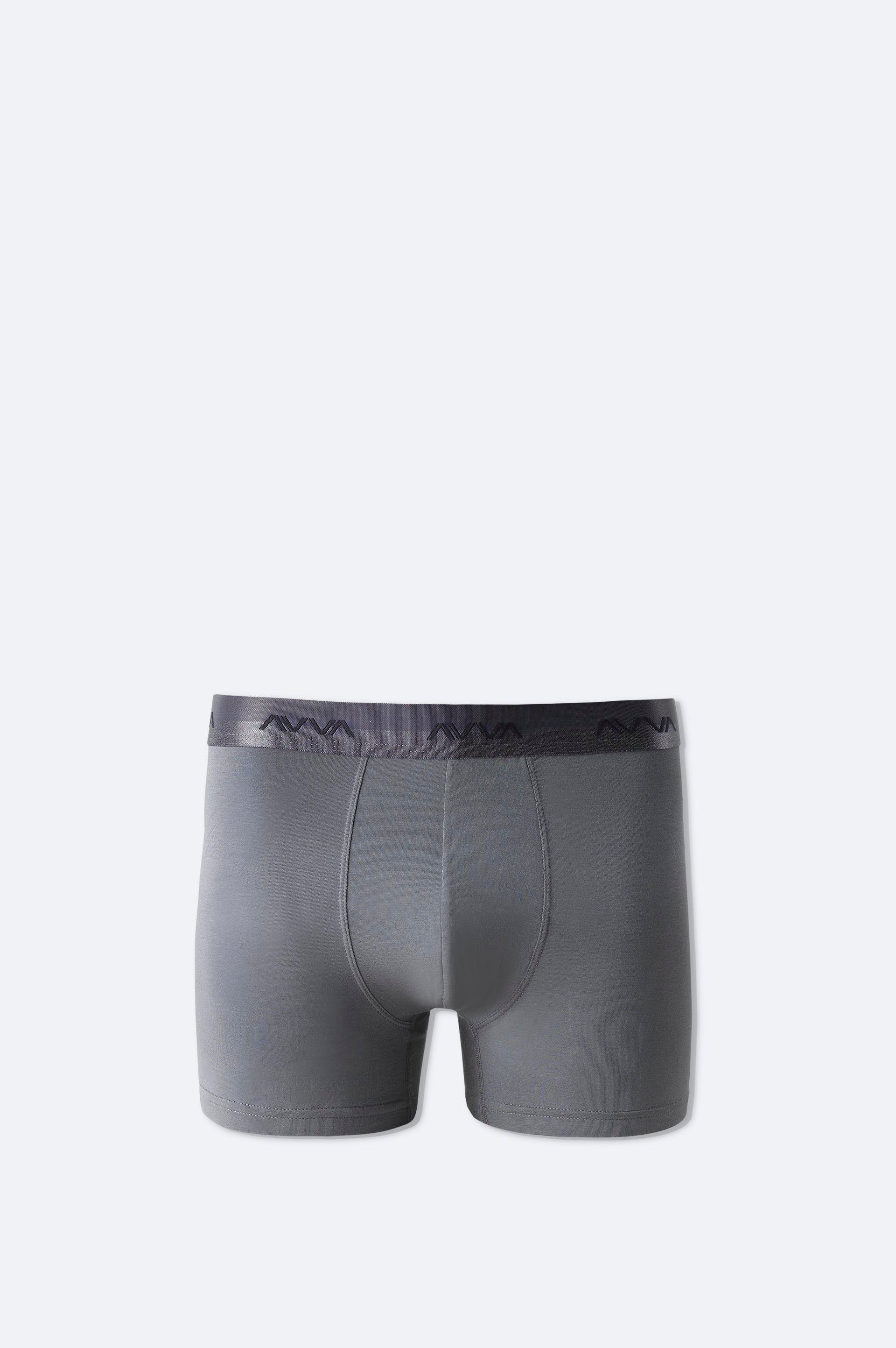 Antrasit Düz Basic Soft Touch Tekli Boxer