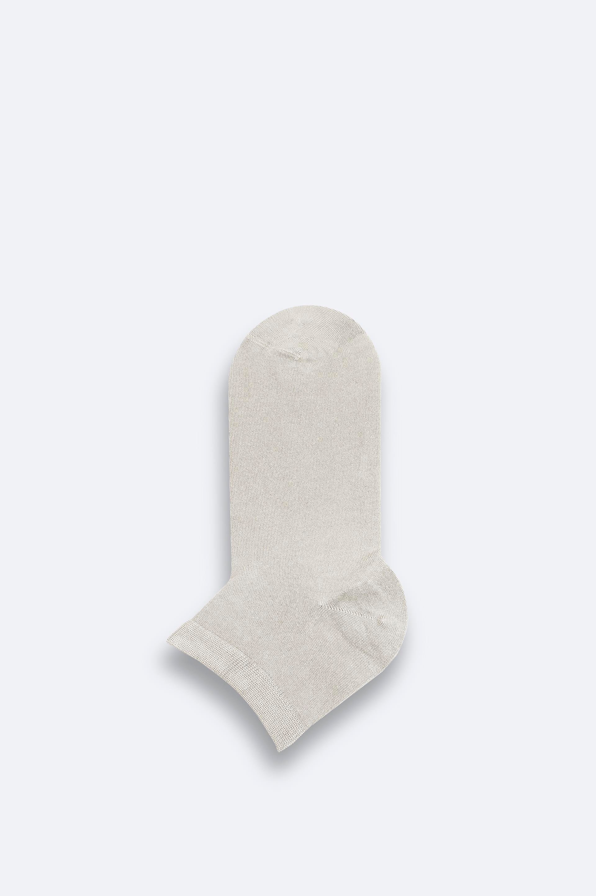 Beige Footie Socks