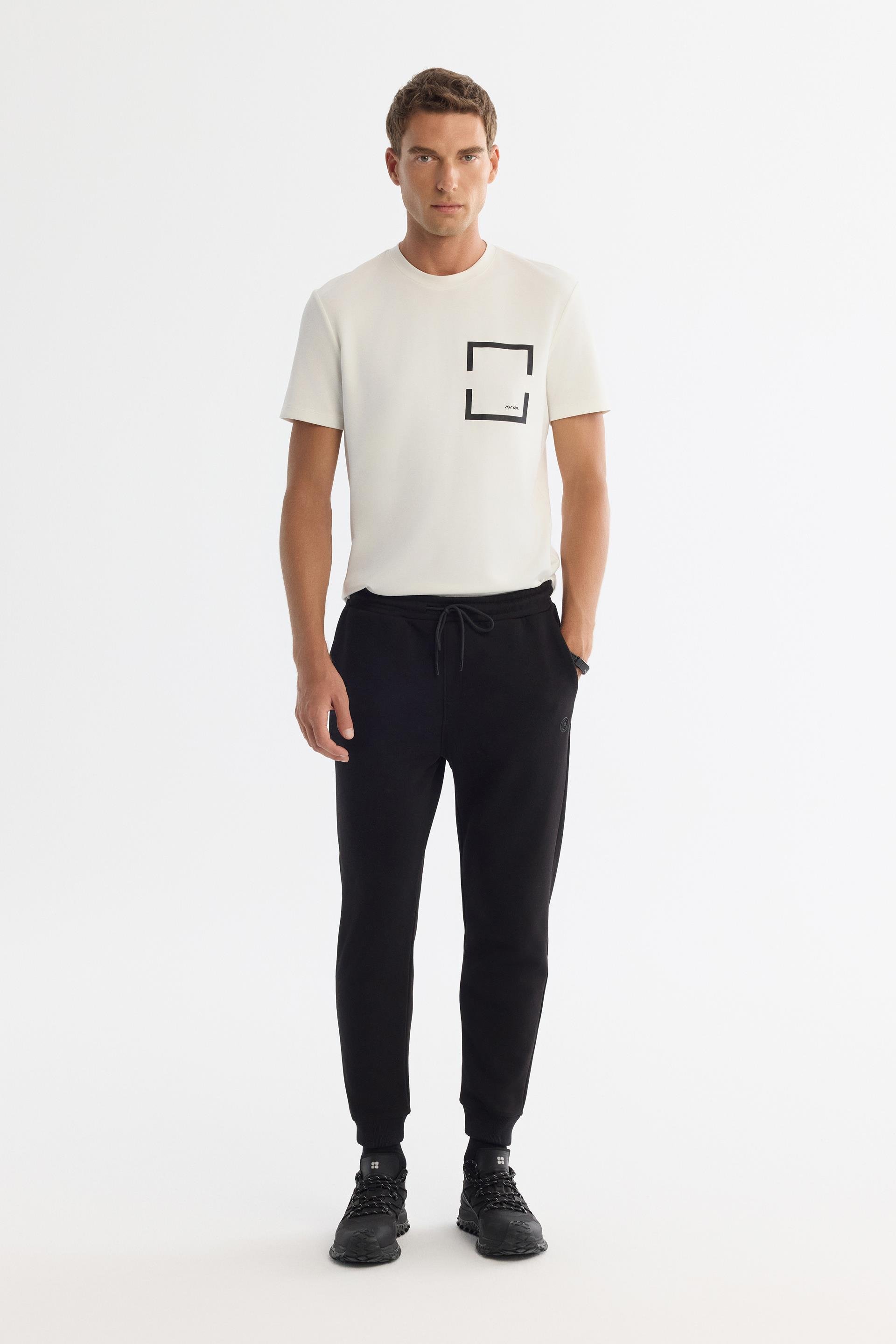 Siyah Düz Basic Jogger