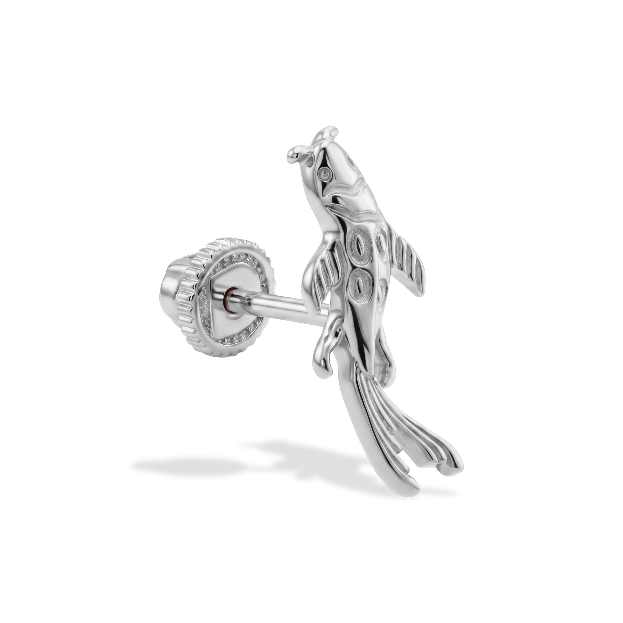 14 Ayar Altın Balık Motifli Minimal Helix/kıkırdak Piercing - Dianora Piercing Jewelry