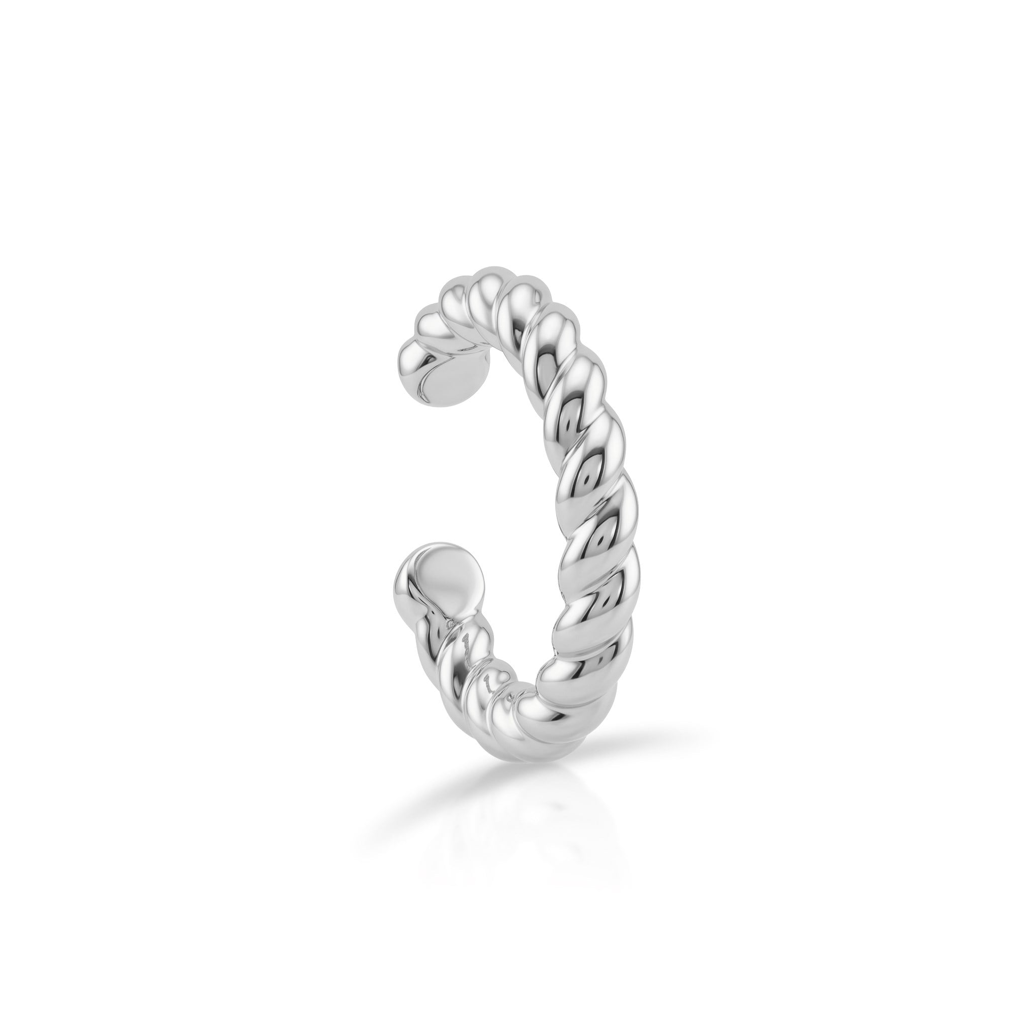 14 Ayar Altın Burgulu Earcuff Kıkırdak Küpe - Dianora Piercing Jewelry