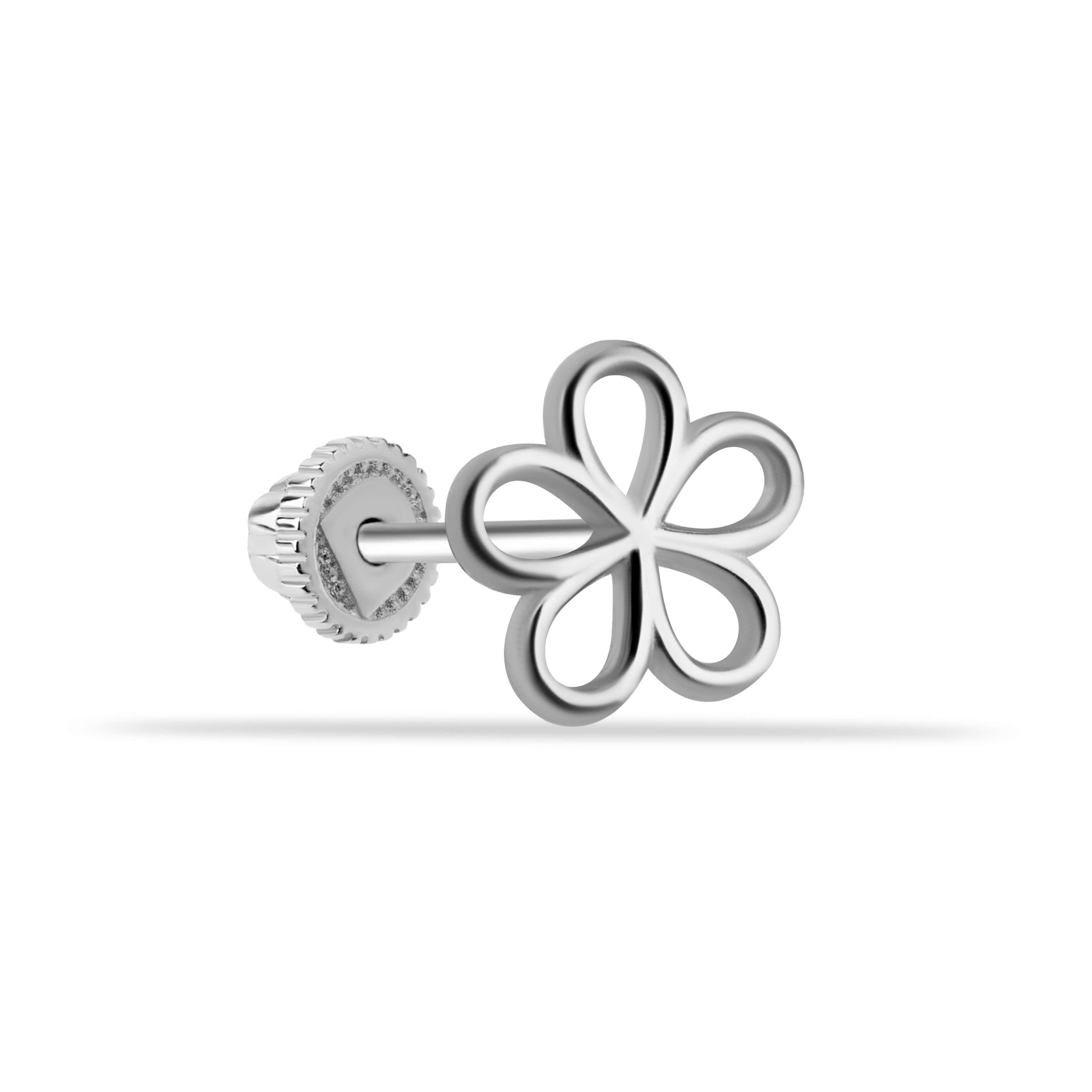 14 Ayar Altın Damla Taş Sallantılı Helix Kıkırdak Piercing - Dianora Piercing