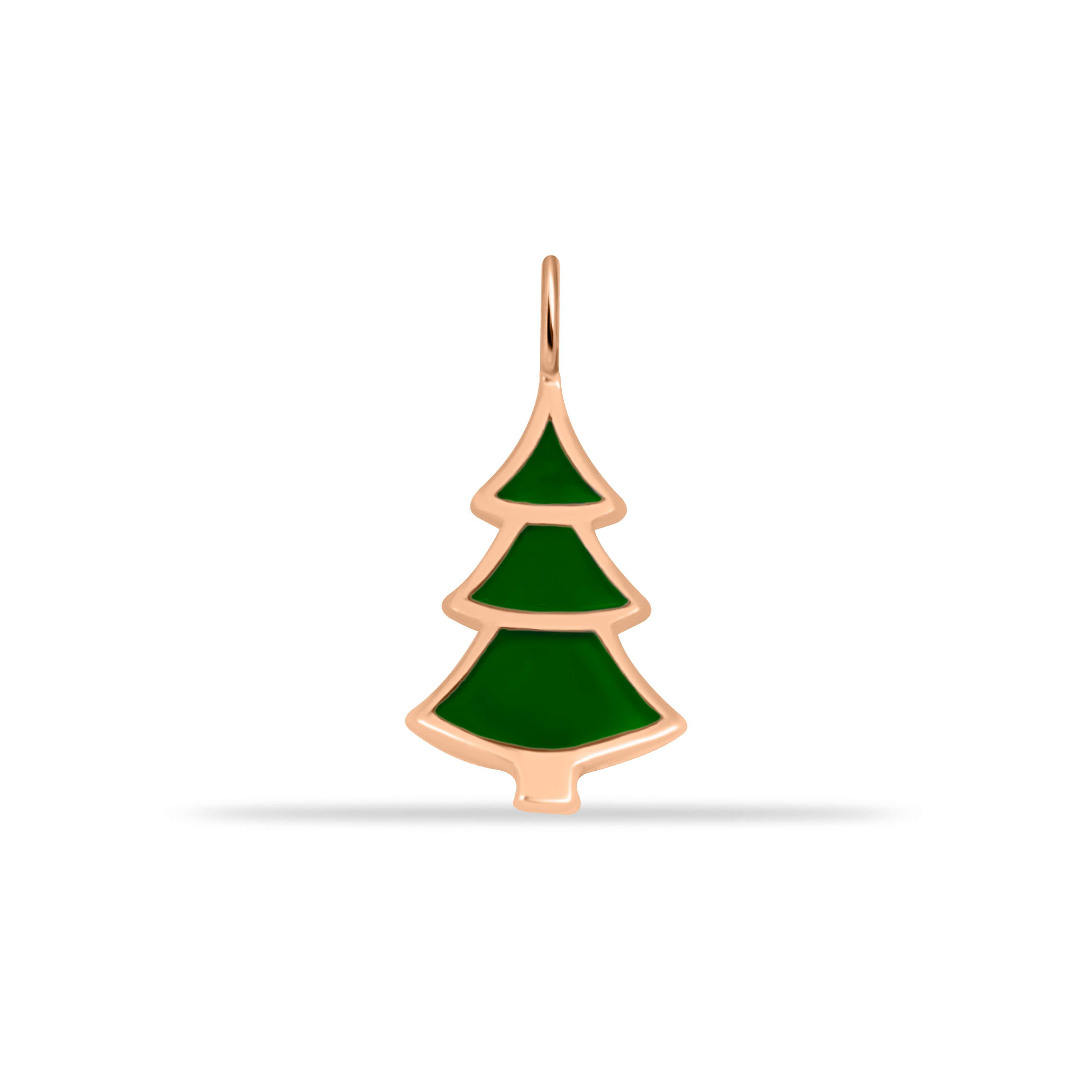 14 Ayar Altın Damla Taşlı Minimal Charm - - Dianora Piercing
