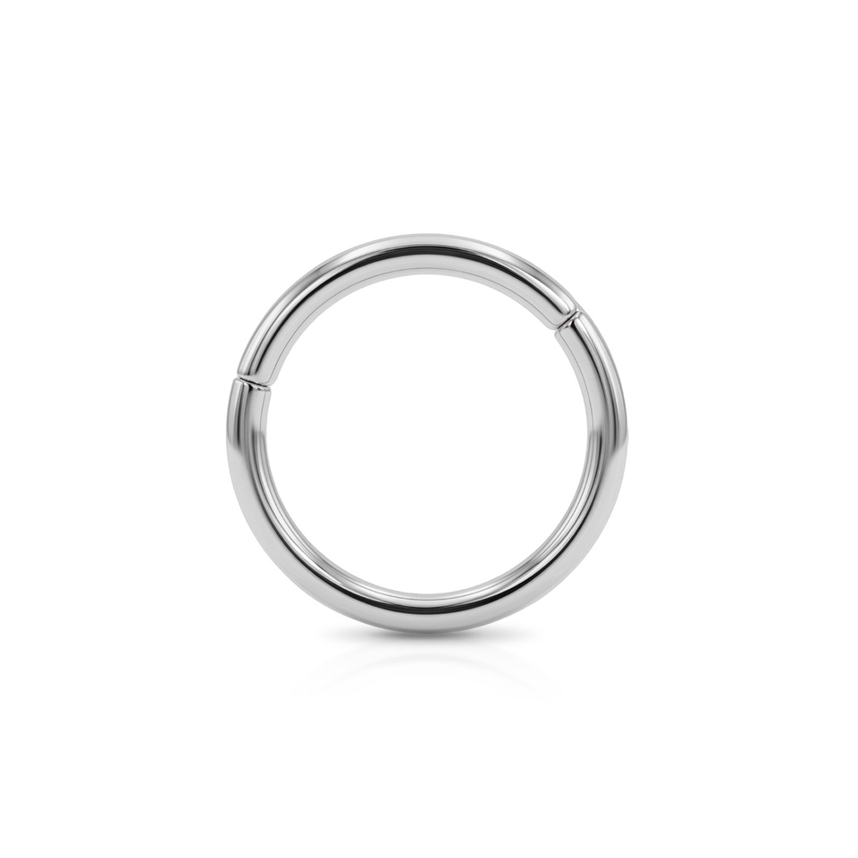 14 Ayar Altın Düz Minimal Halka Piercing - Dianora Piercing Jewelry