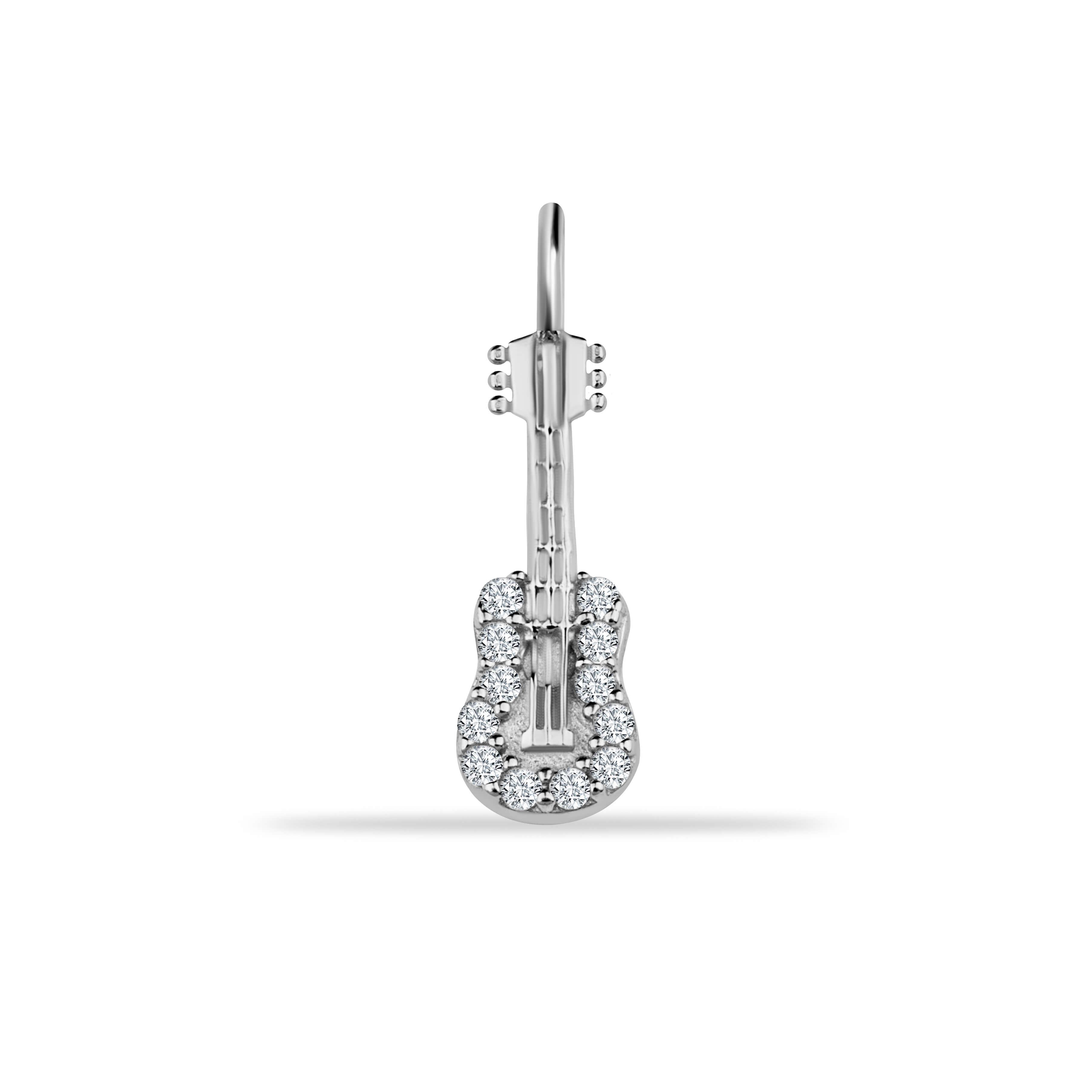 14 Ayar Altın Kar Tanesi Motifli Mineli Minimal Charm - Dianora Piercing