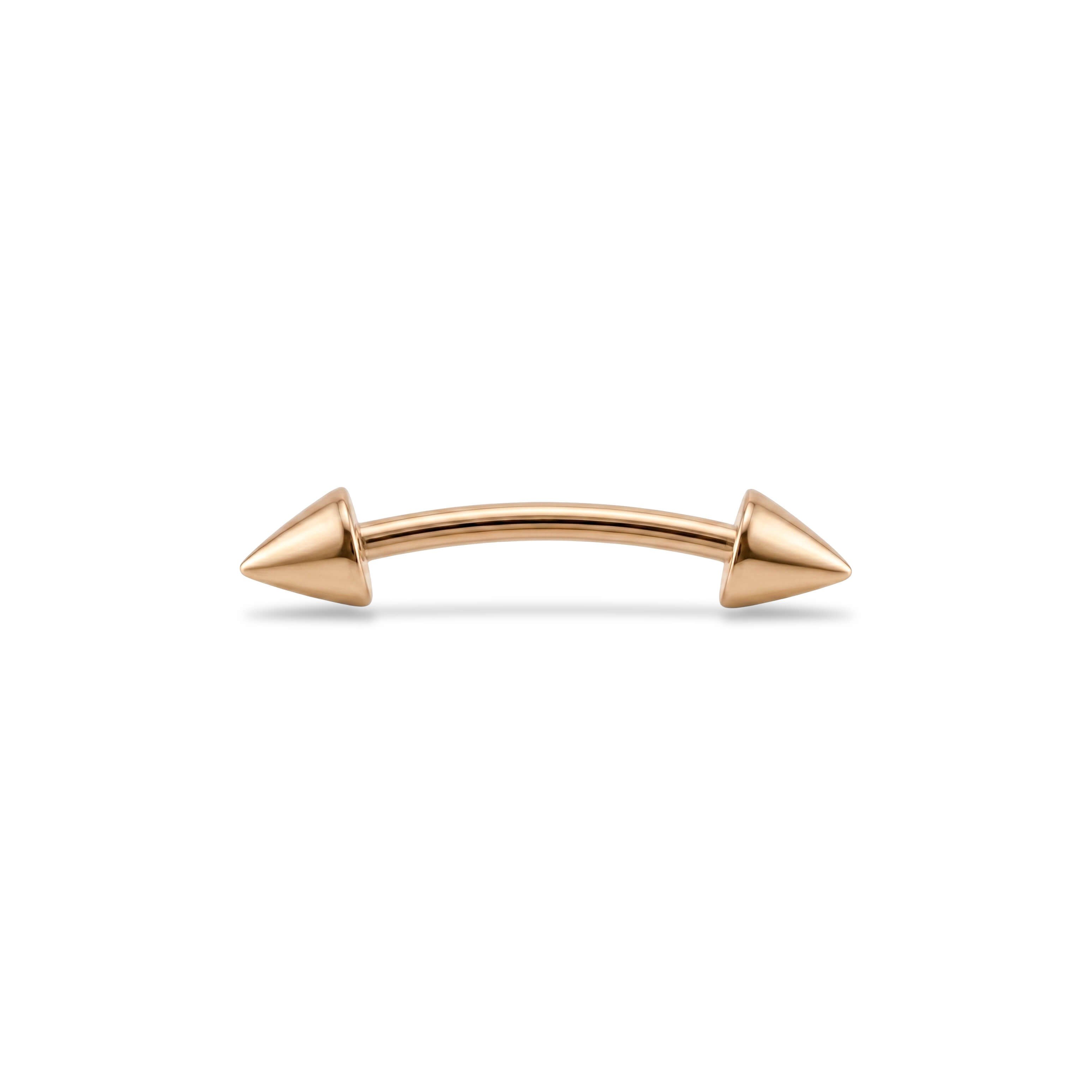 14 Ayar Altın Kaş/Rook Piercing - Dianora Piercing