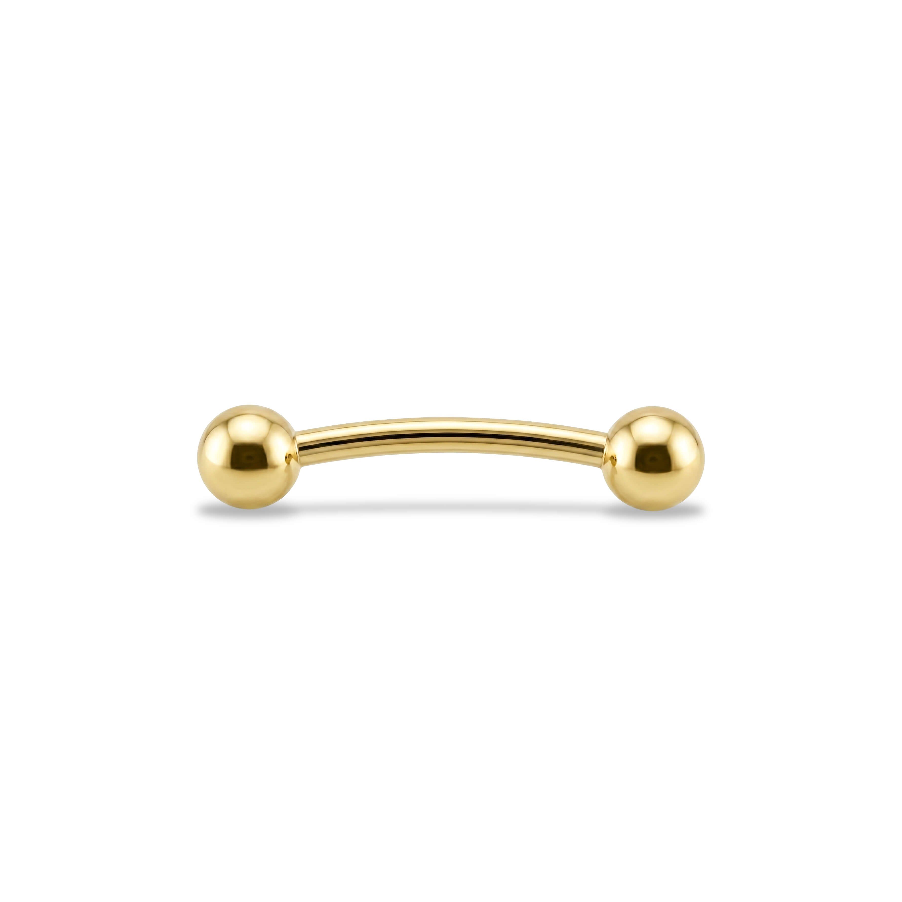 14 Ayar Altın Kaş/Rook Piercing - Dianora Piercing