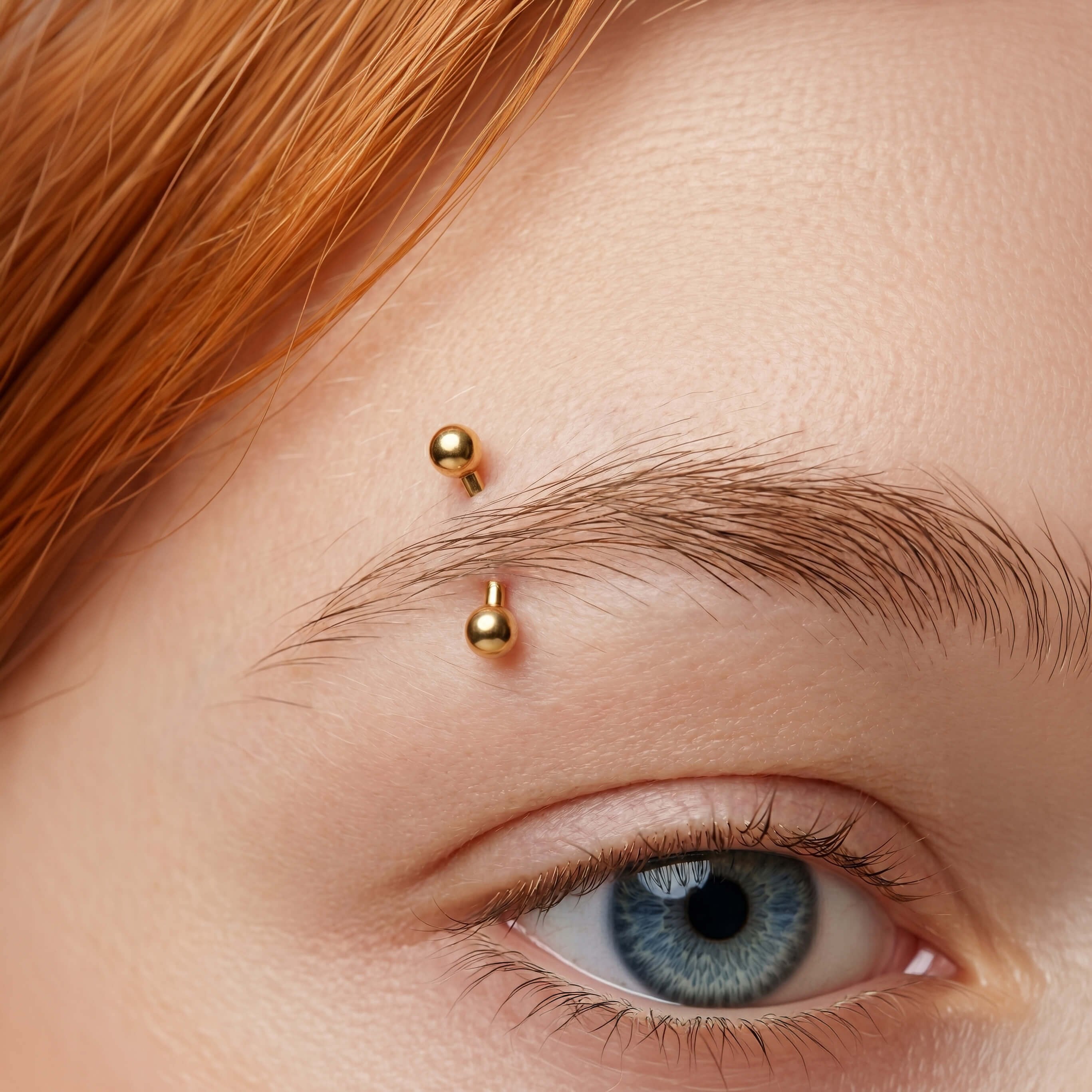 14 Ayar Altın Kaş/Rook Piercing - Dianora Piercing