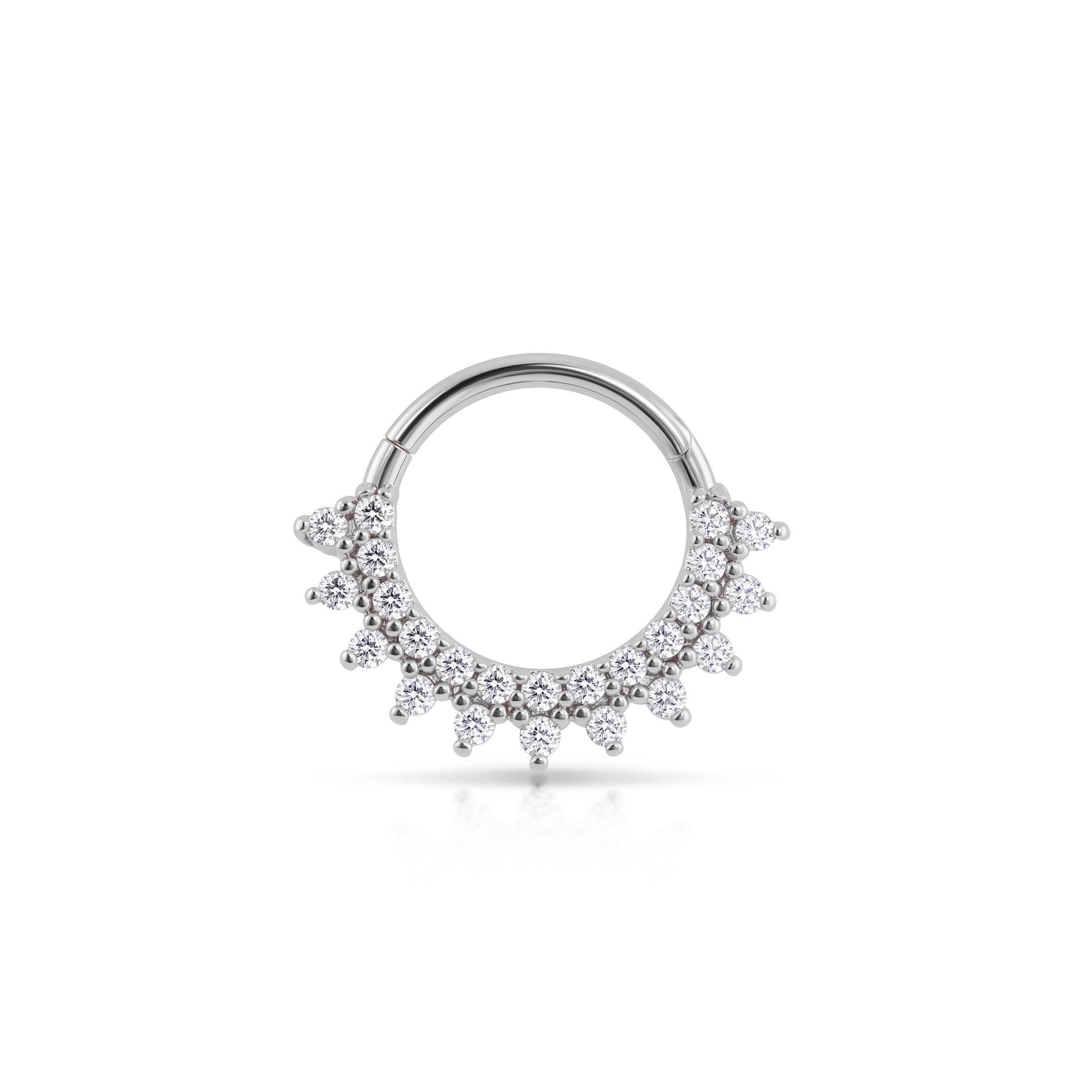 14 Ayar Altın Laboratuvar Pırlantalı Halka Piercing