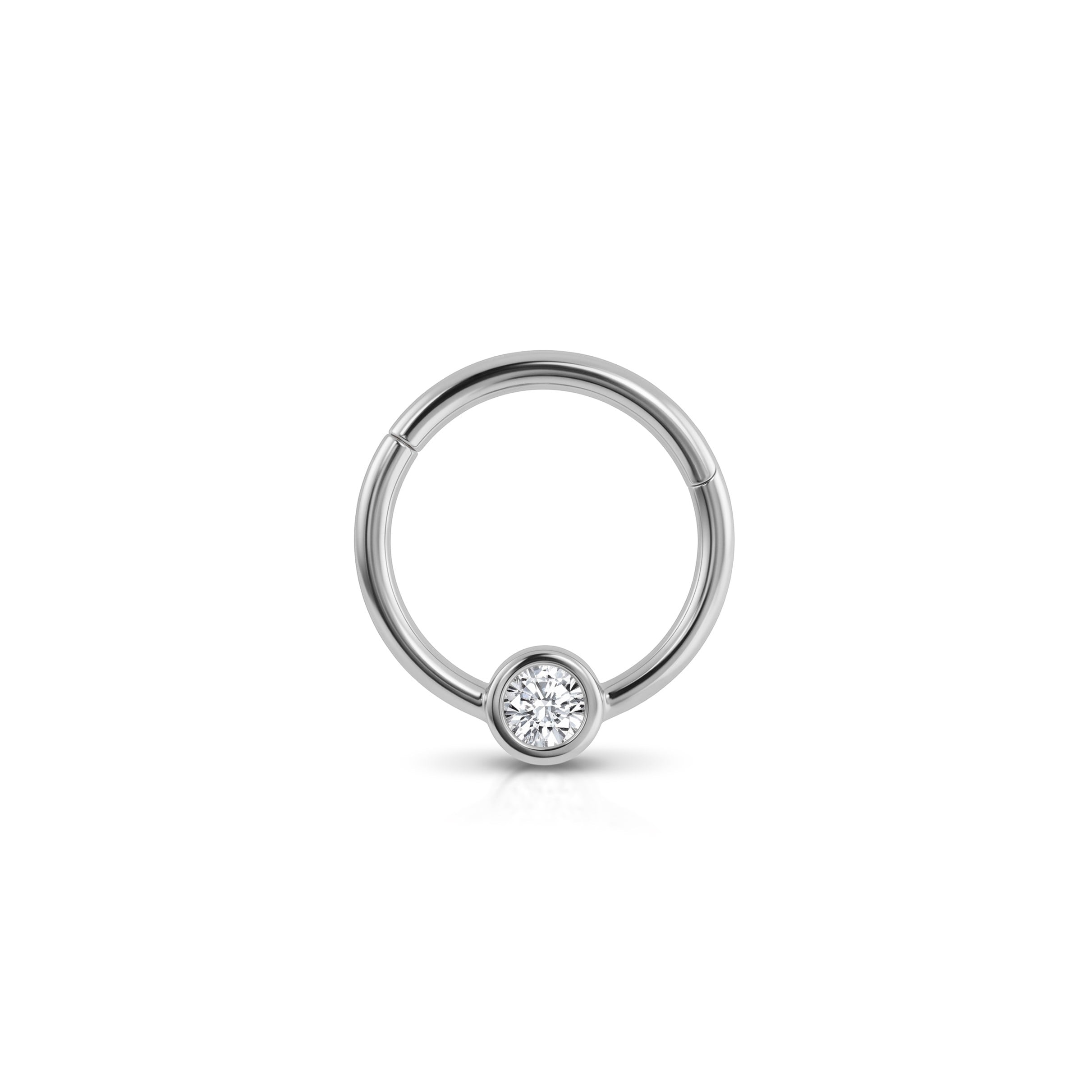 14 Ayar Altın Laboratuvar Pırlantalı Halka Piercing