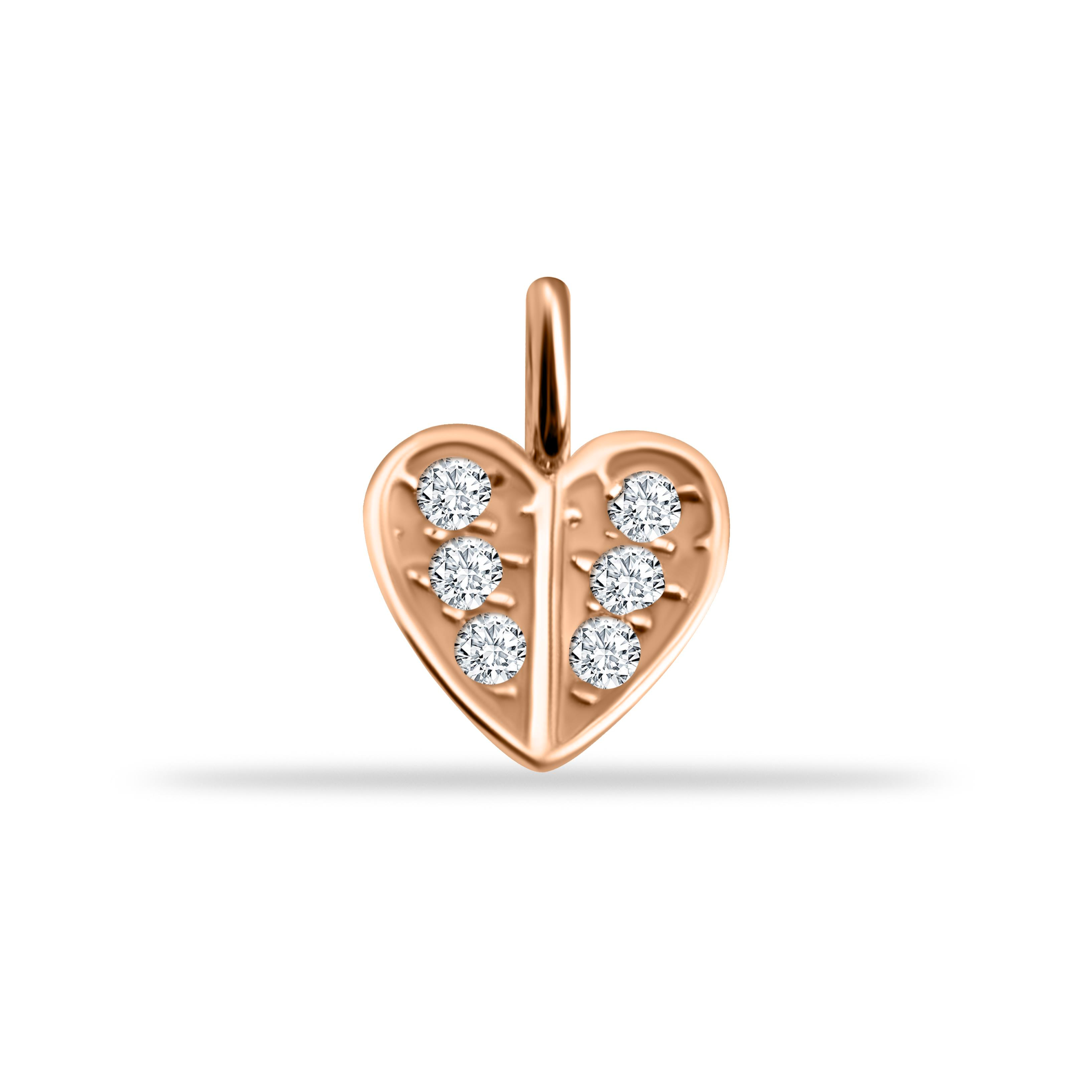 14 Ayar Altın Lacivert Mineli Nazar Boncuk Motifli Minimal Charm - Dianora Piercing