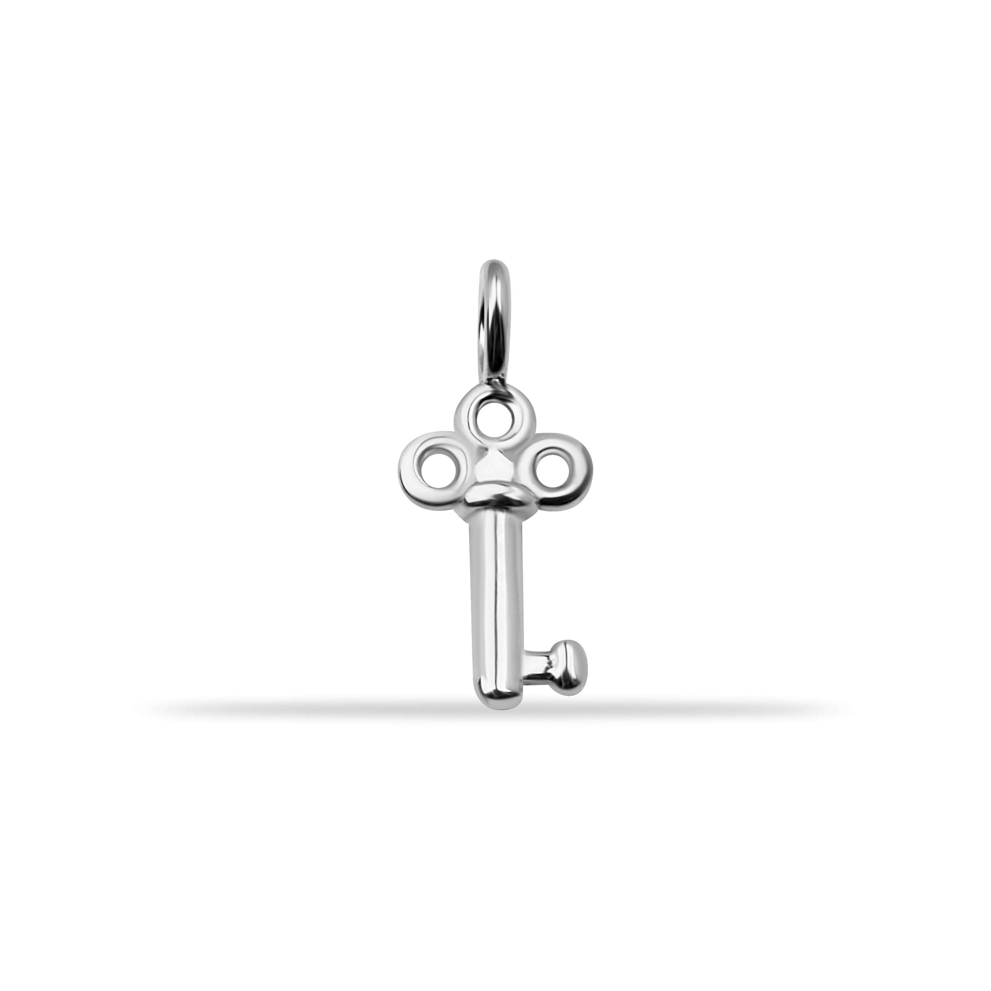 14 Ayar Altın Lacivert Mineli Nazar Boncuk Motifli Minimal Charm - Dianora Piercing