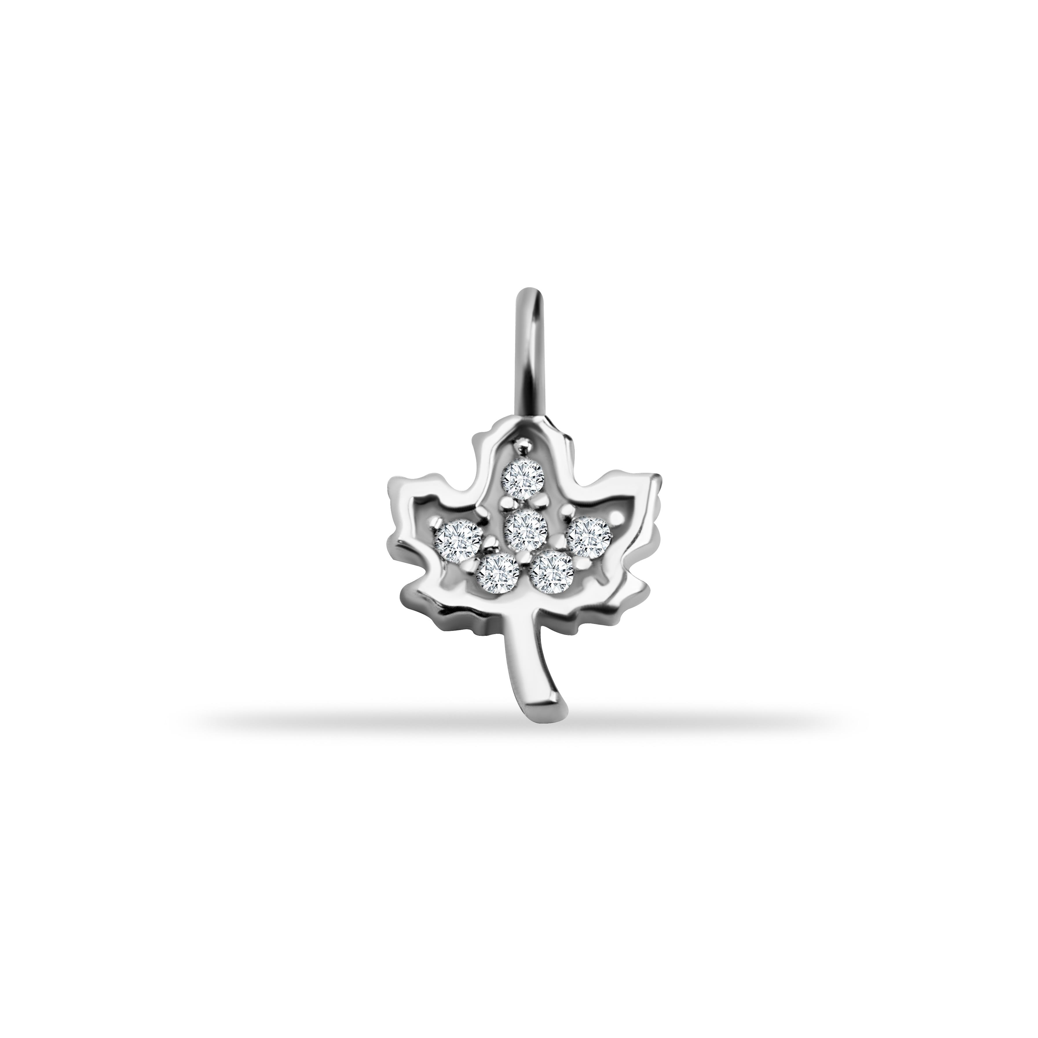 14 Ayar Altın Lacivert Mineli Nazar Boncuk Motifli Minimal Charm - Dianora Piercing