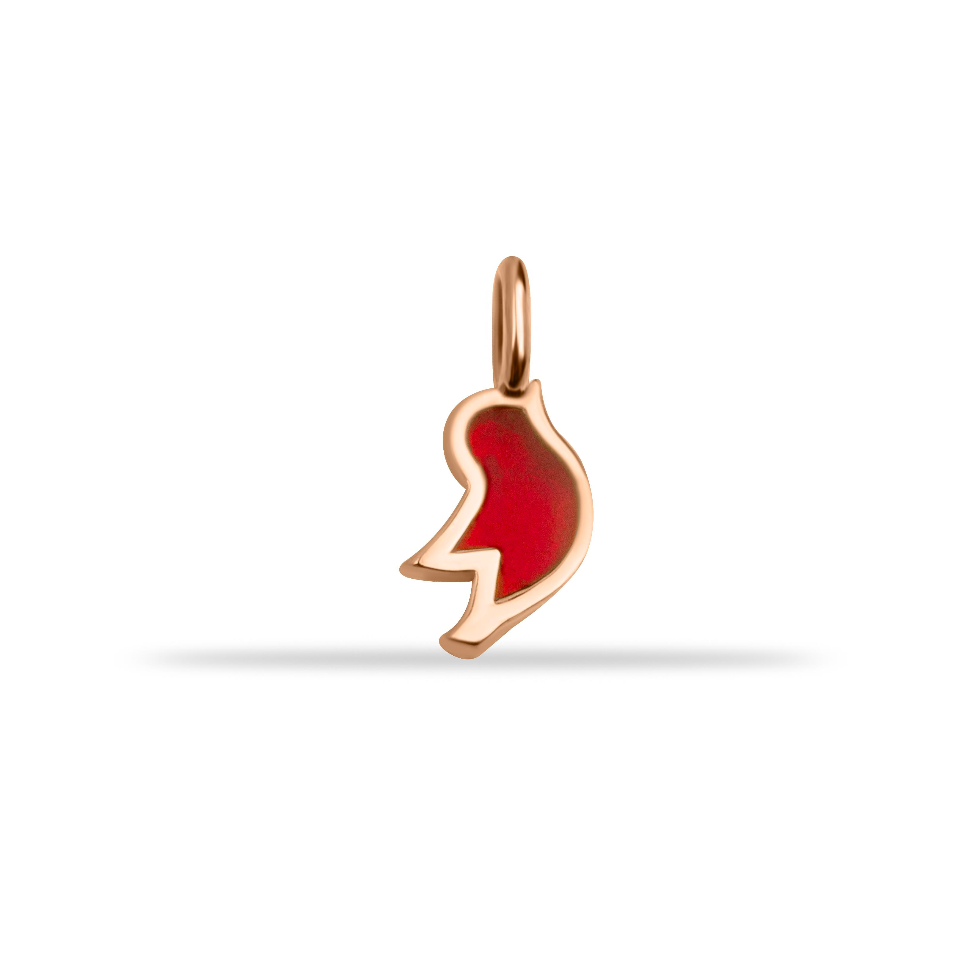 14 Ayar Altın Lacivert Mineli Nazar Boncuk Motifli Minimal Charm - Dianora Piercing