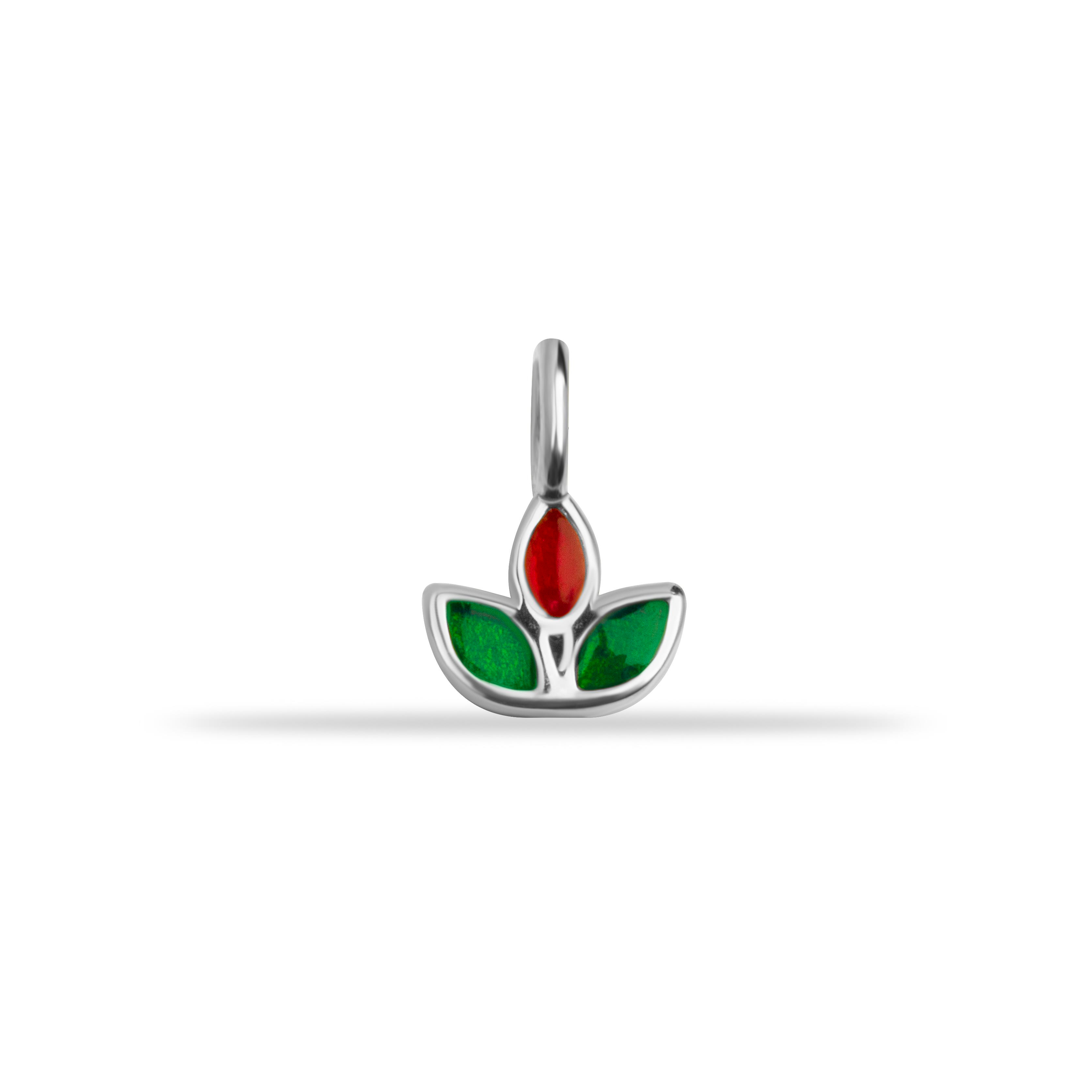 14 Ayar Altın Lacivert Mineli Nazar Boncuk Motifli Minimal Charm - Dianora Piercing