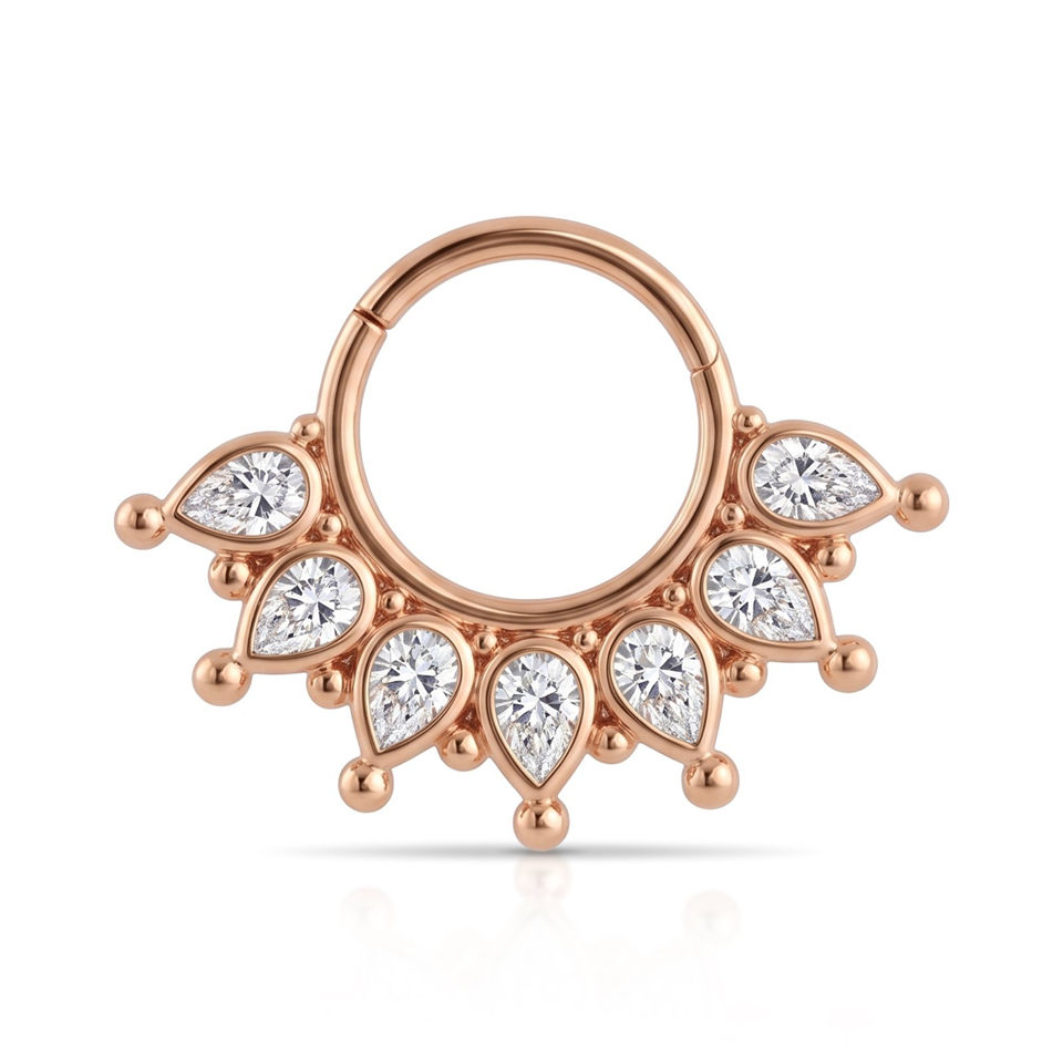 14 Ayar Altın Luminis Minimal Halka Piercing - Dianora Piercing Jewelry