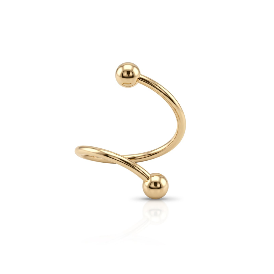 14 Ayar Altın Minimal Halka Piercing - Dianora Piercing Jewelry