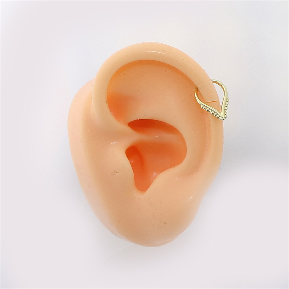 14 Ayar Altın Minimal Halka Piercing - Dianora Piercing