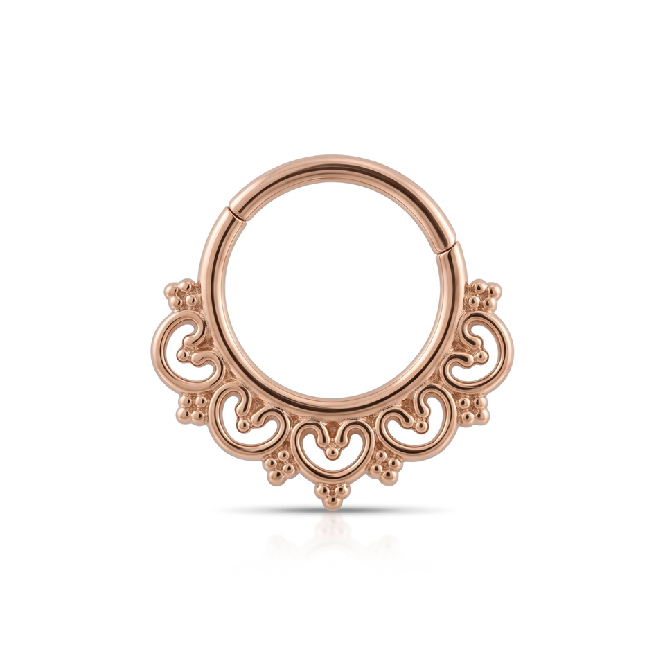 14 Ayar Altın Seraphina Minimal Halka Piercing - Dianora Piercing Jewelry