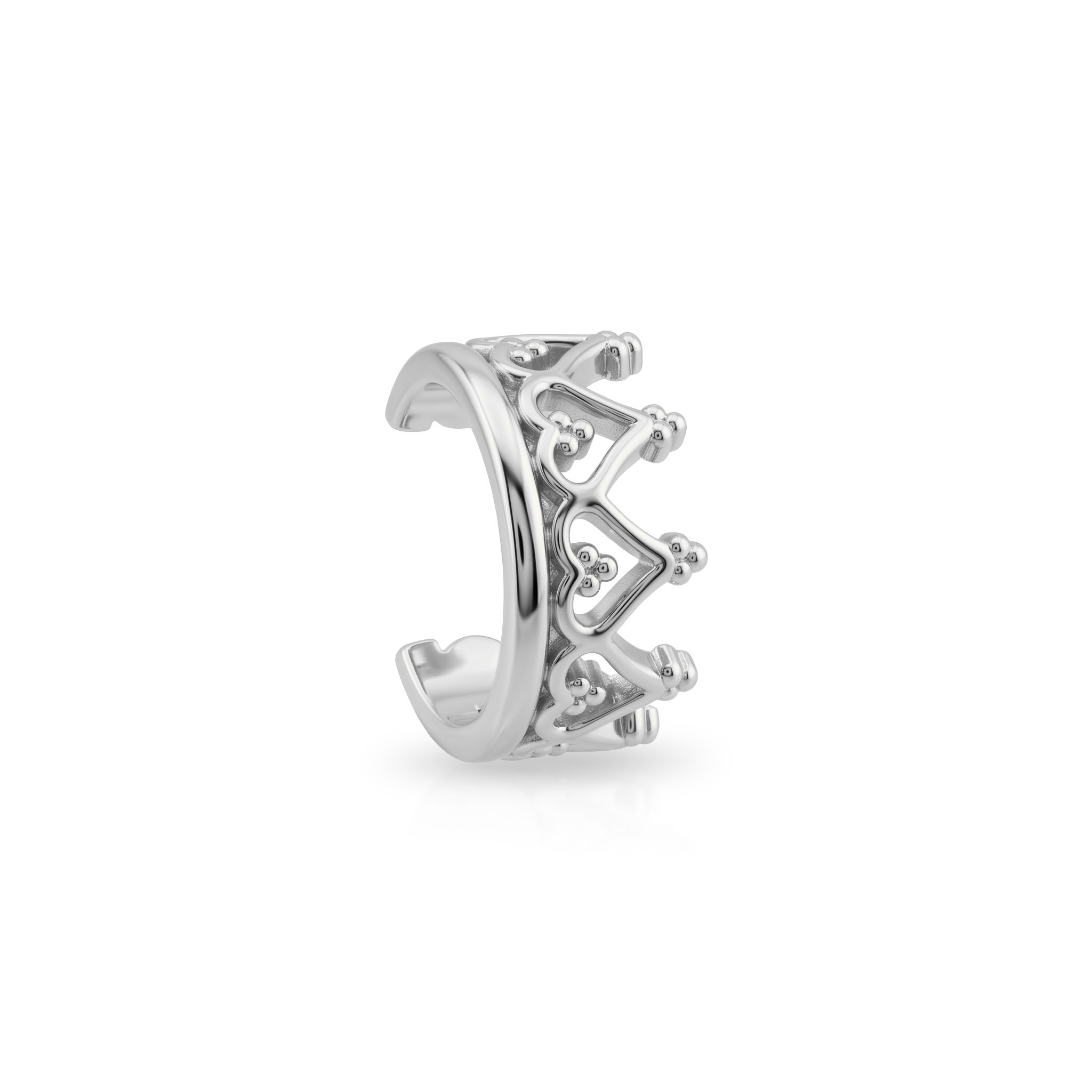 14 Ayar Altın Taç Earcuff Kıkırdak Küpe - Dianora Piercing Jewelry